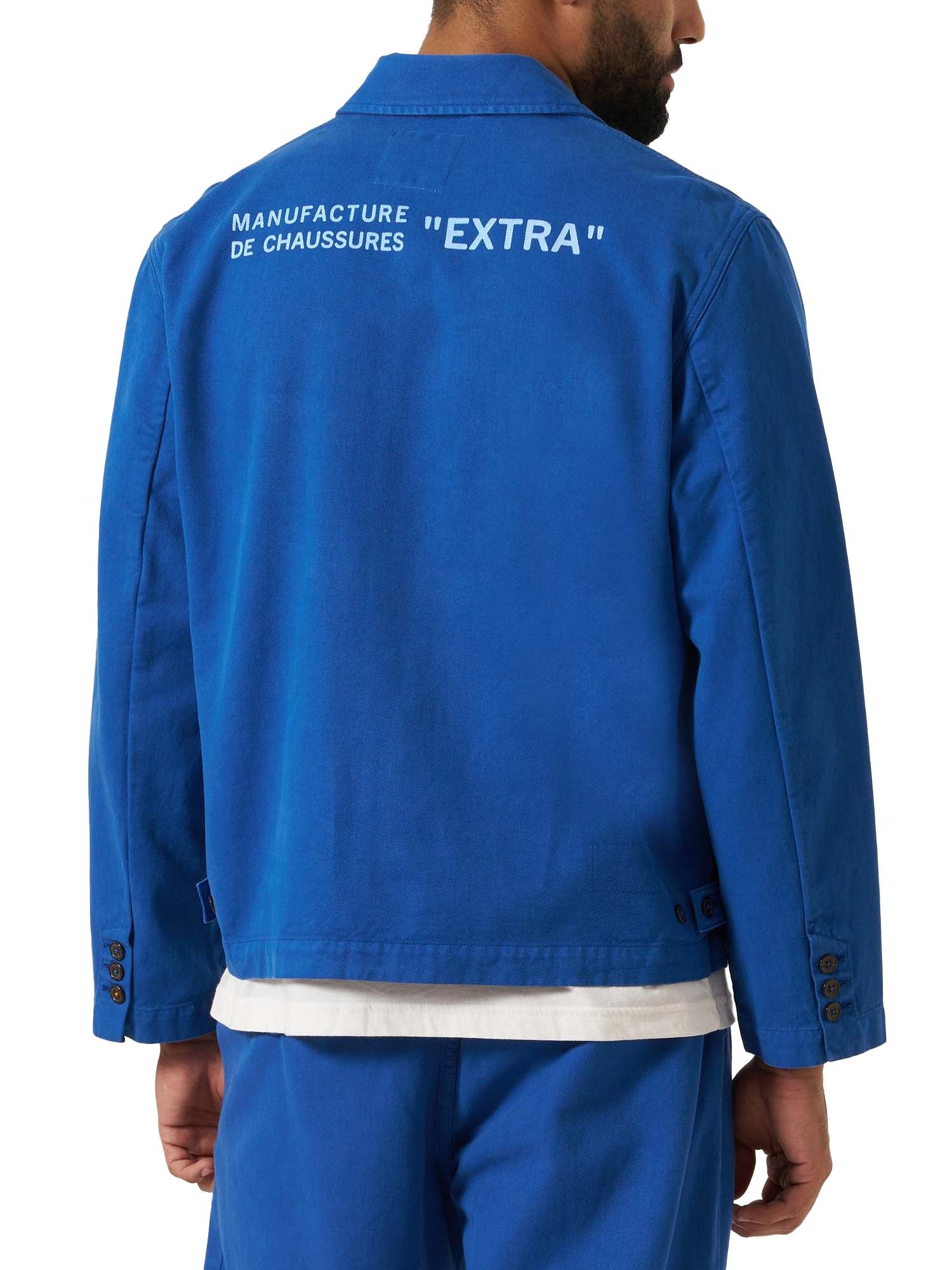 Universal Works Paraboot x Universal Works - Giacca Derek Twill Warmus Blu