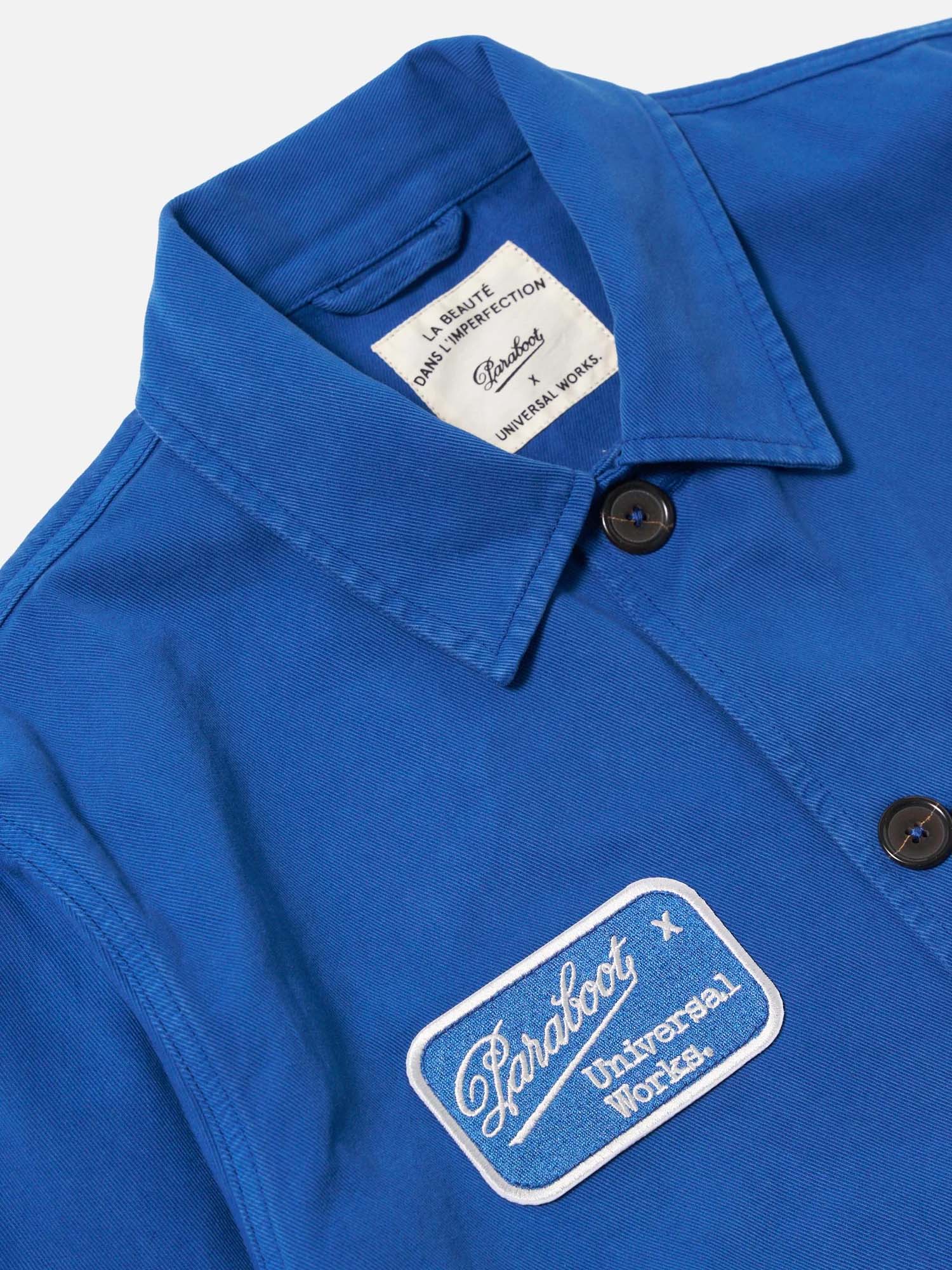 Universal Works Paraboot x Universal Works - Giacca Derek Twill Warmus Blu