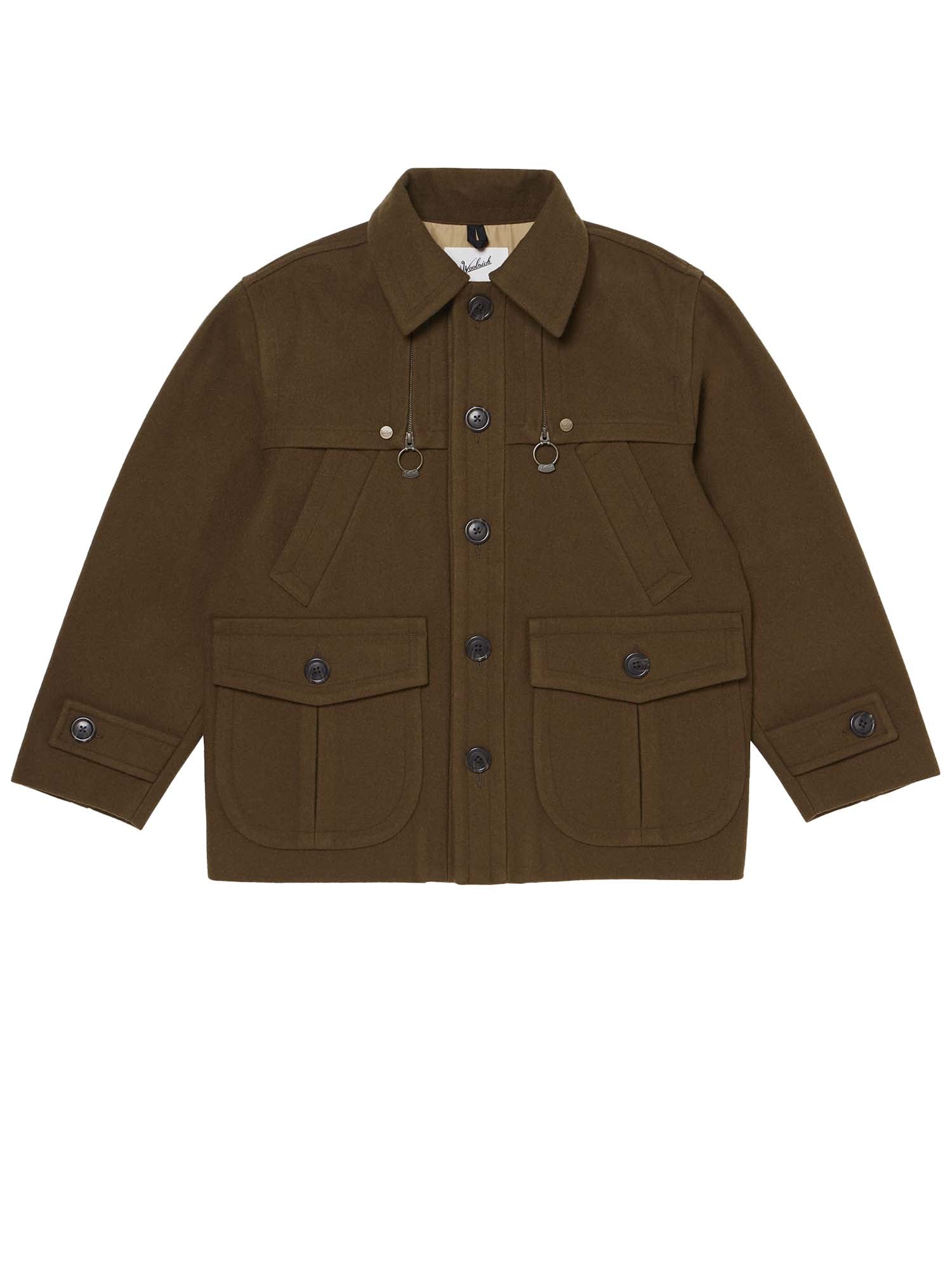 Woolrich Giacca Cruiser in lana Melton Verde