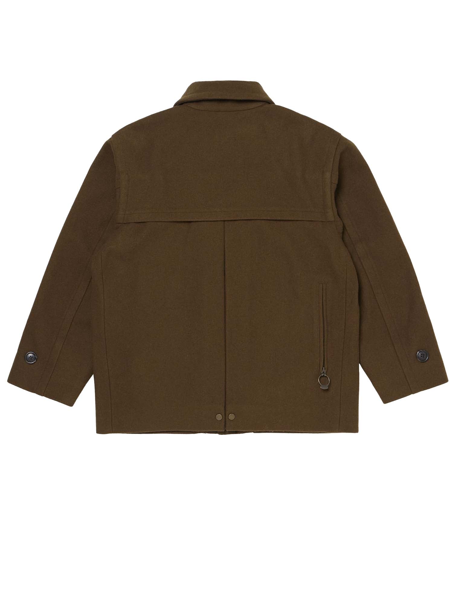 Woolrich Giacca Cruiser in lana Melton Verde