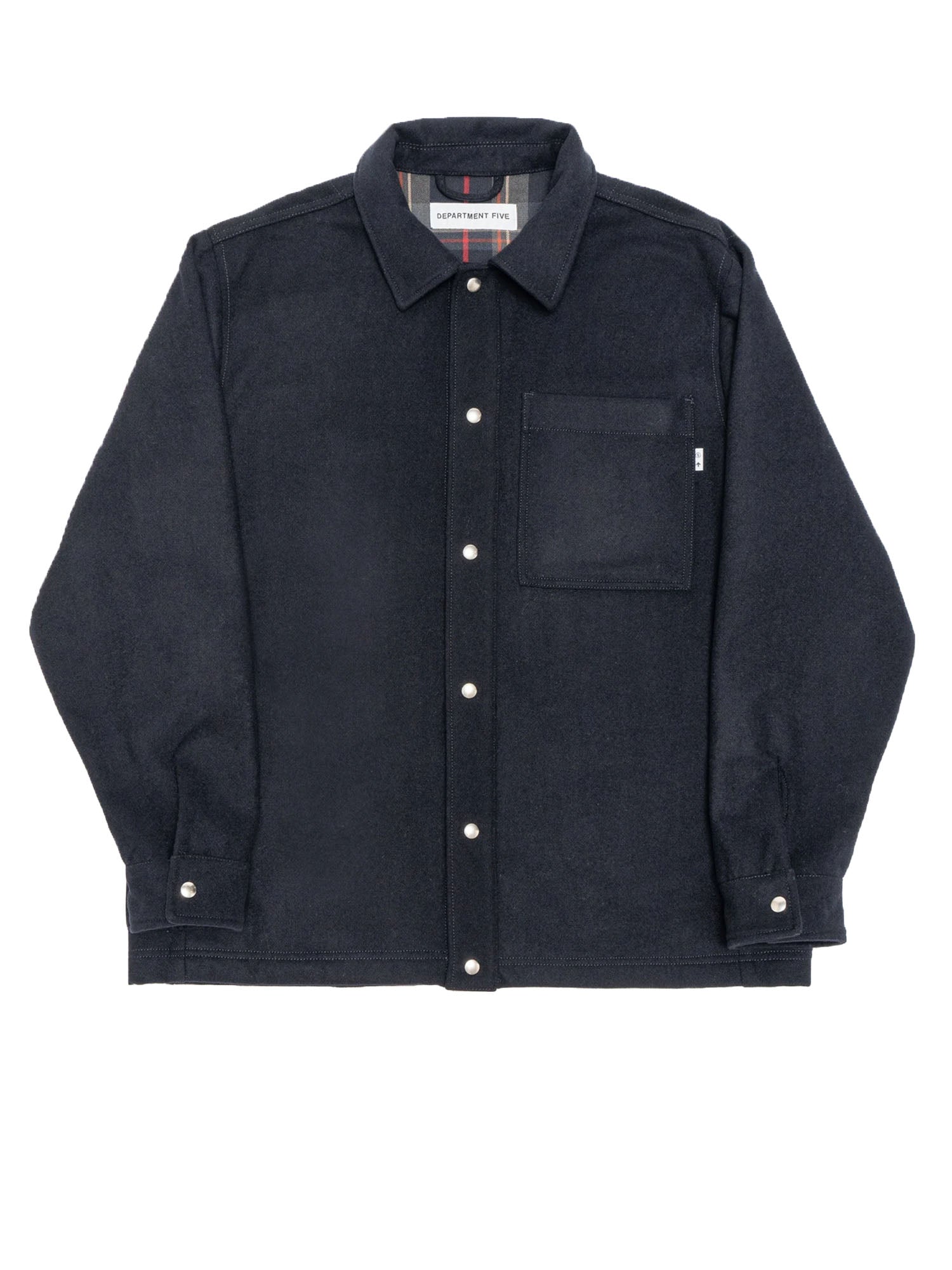 Department Five Aviv Giacca Camicia Panno Blu