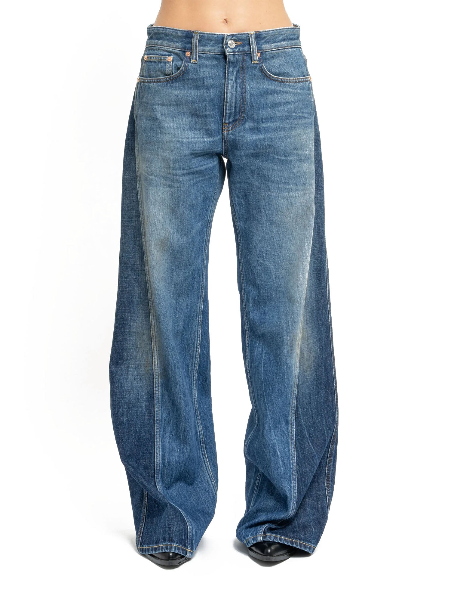 Department Five Jeans Resort Pant 5 Tk Denim Fermo Donna Blu