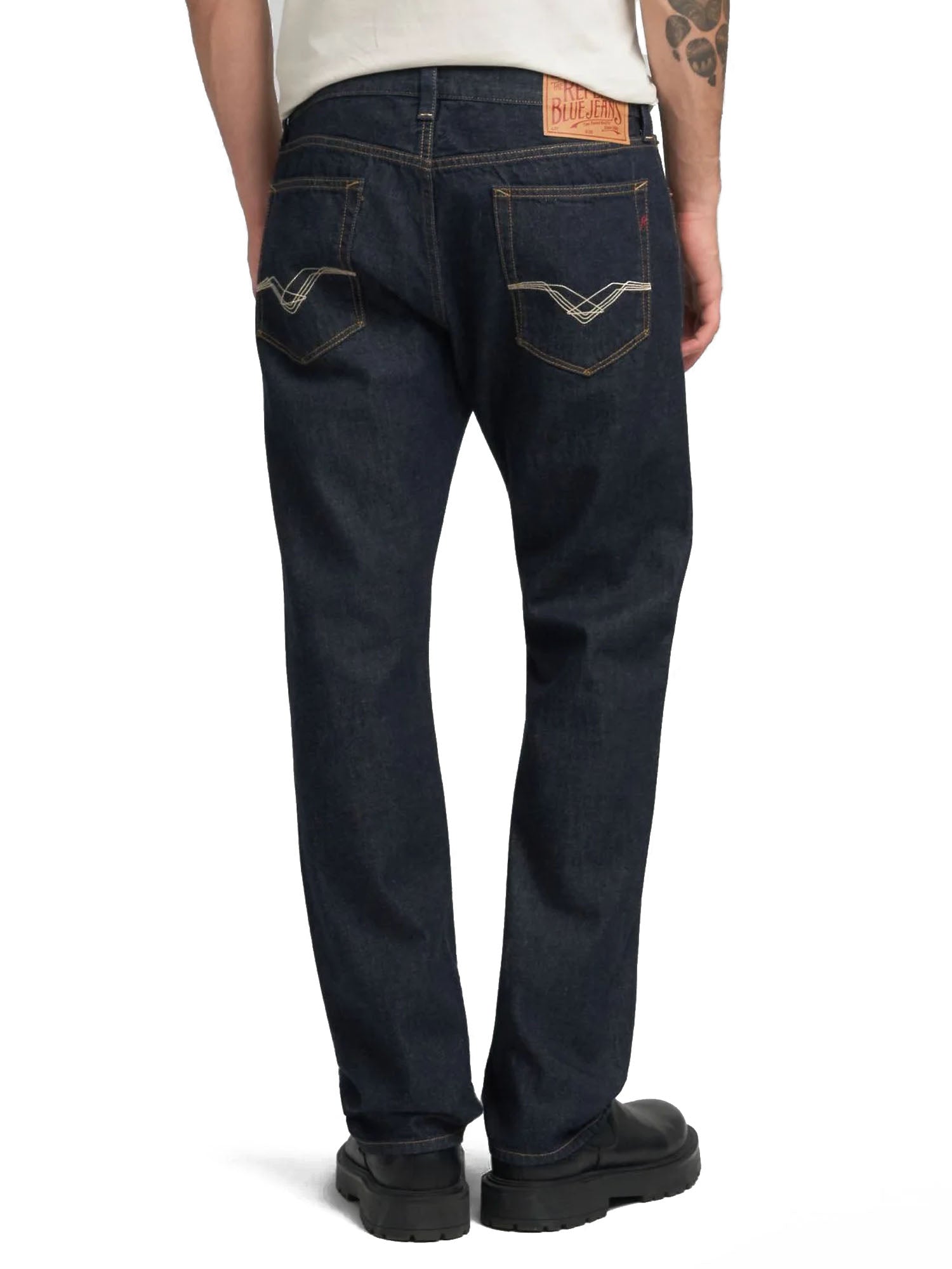 Replay Jeans Derick Uomo Blu