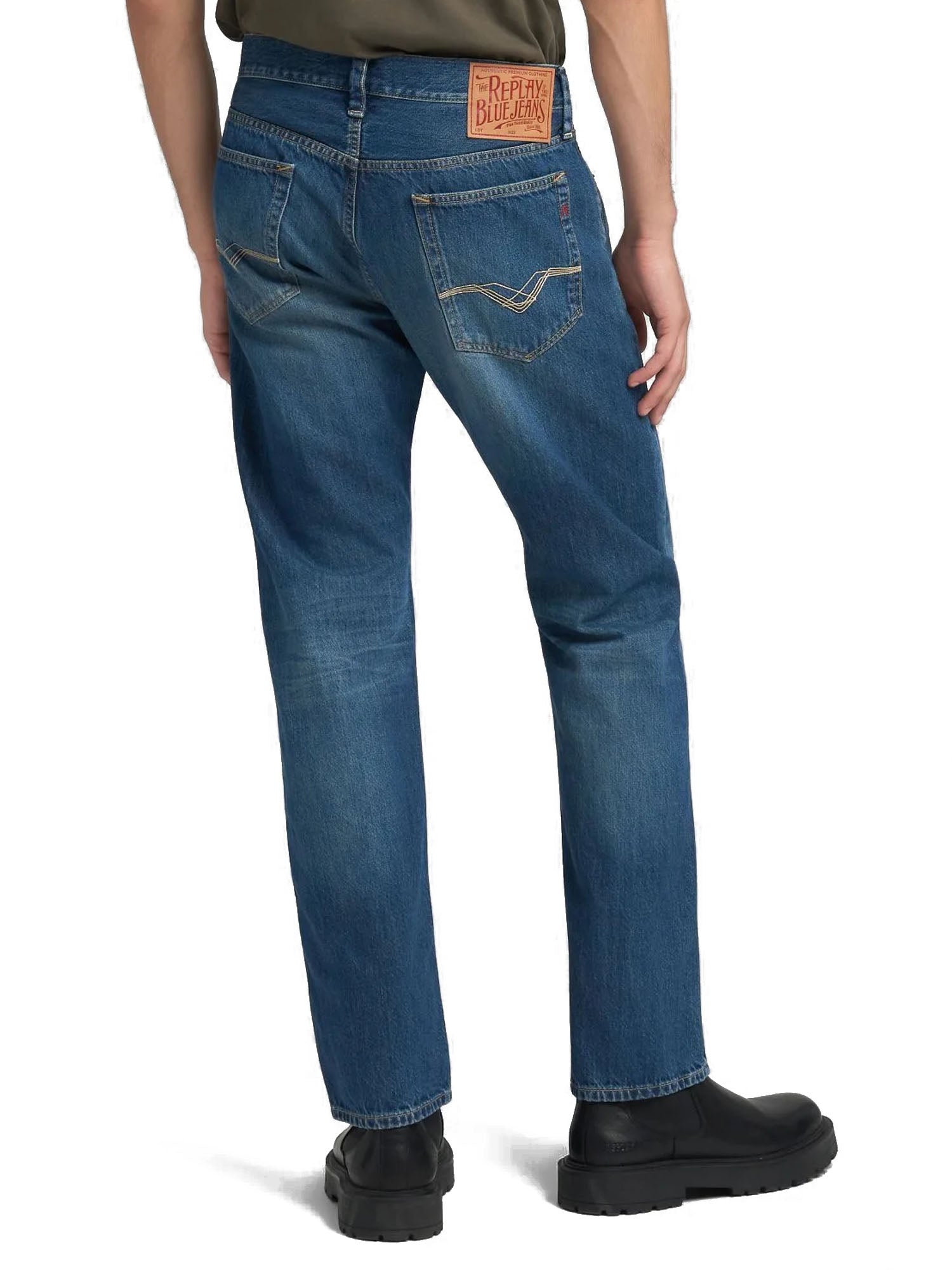 Replay Jeans Derick Uomo Blu