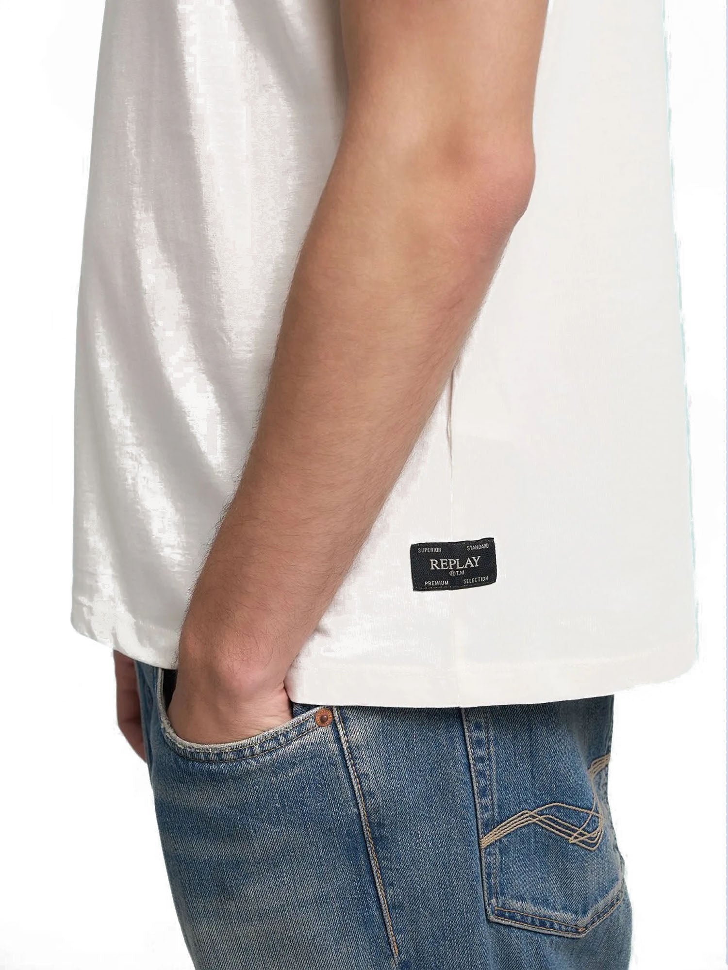 Replay T-Shirt Uomo Beige