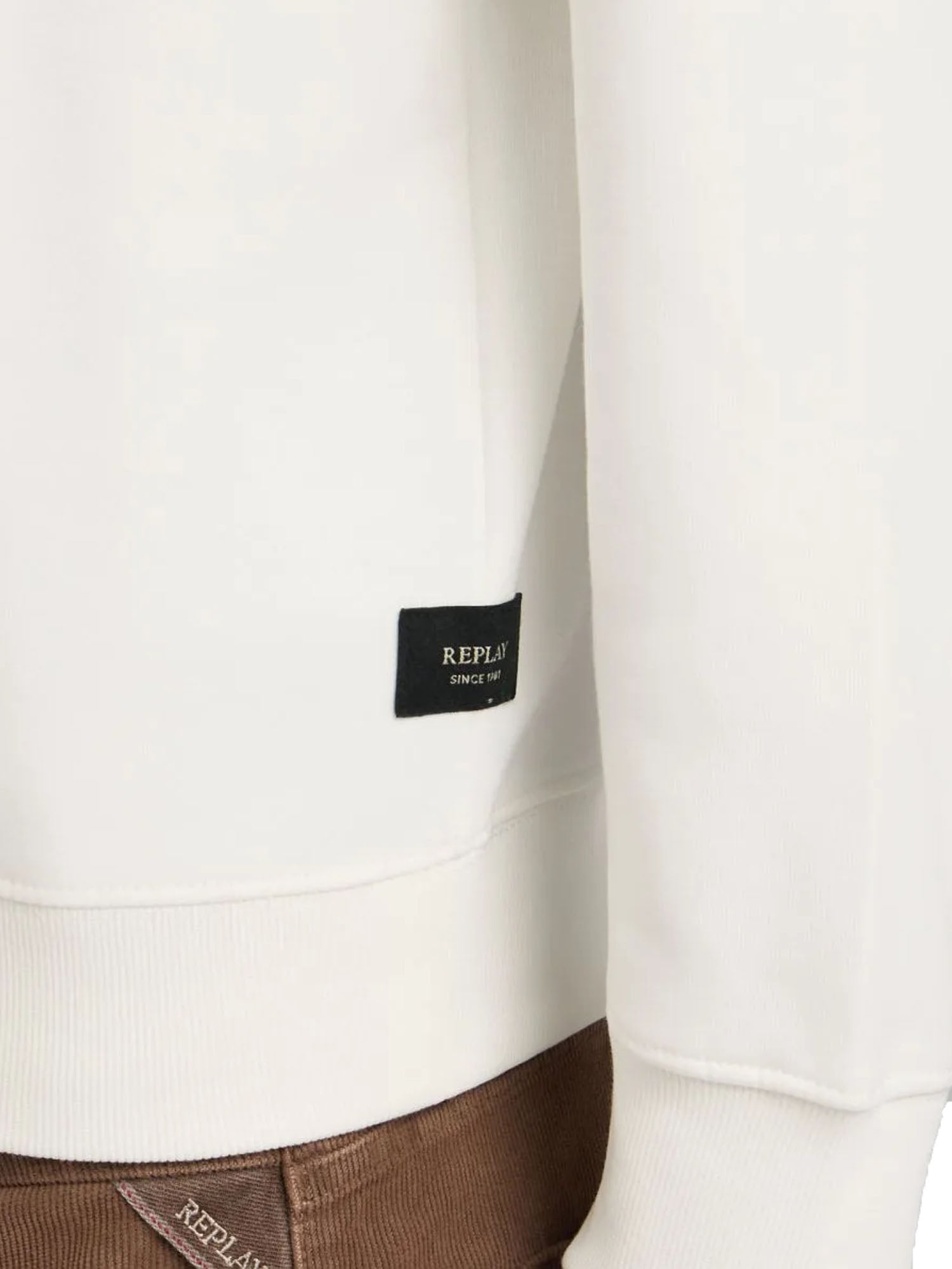 Replay Felpa Girocollo Uomo Beige