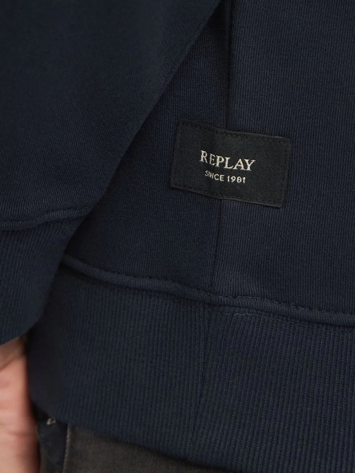 Replay Felpa Girocollo Uomo Blu