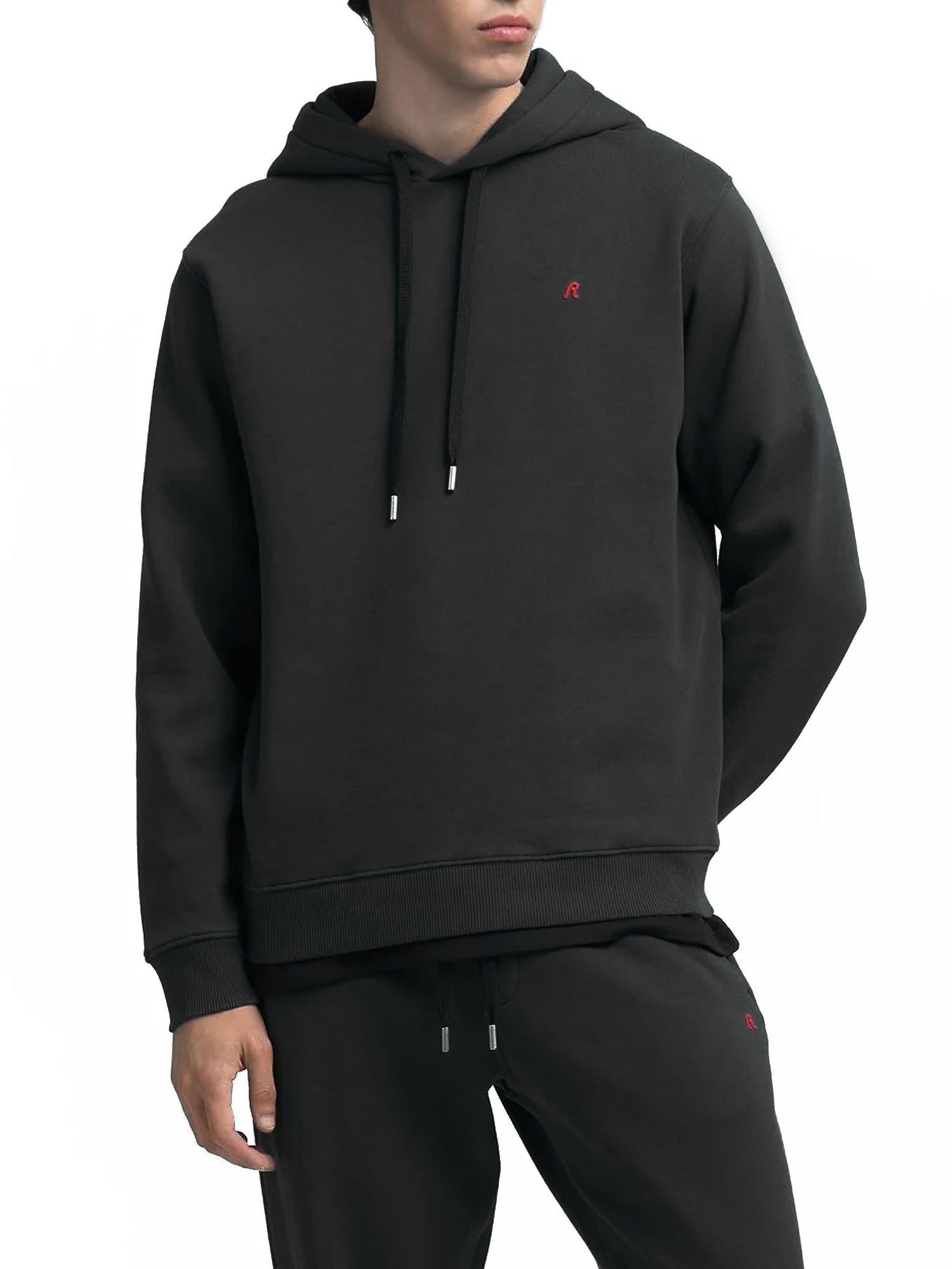 Replay Felpa Cappuccio Uomo Nero