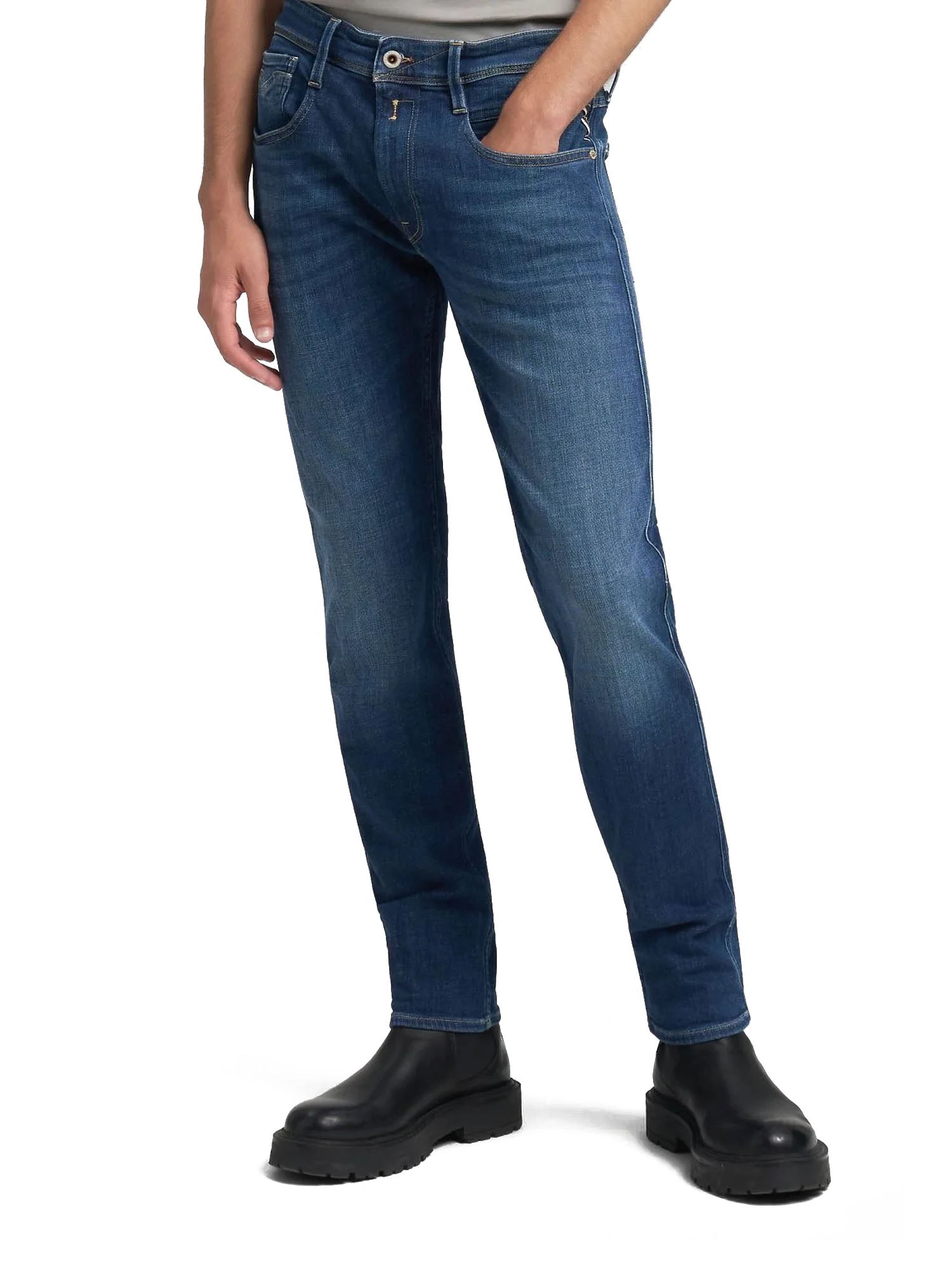 Replay Jeans Anbass Uomo Blu
