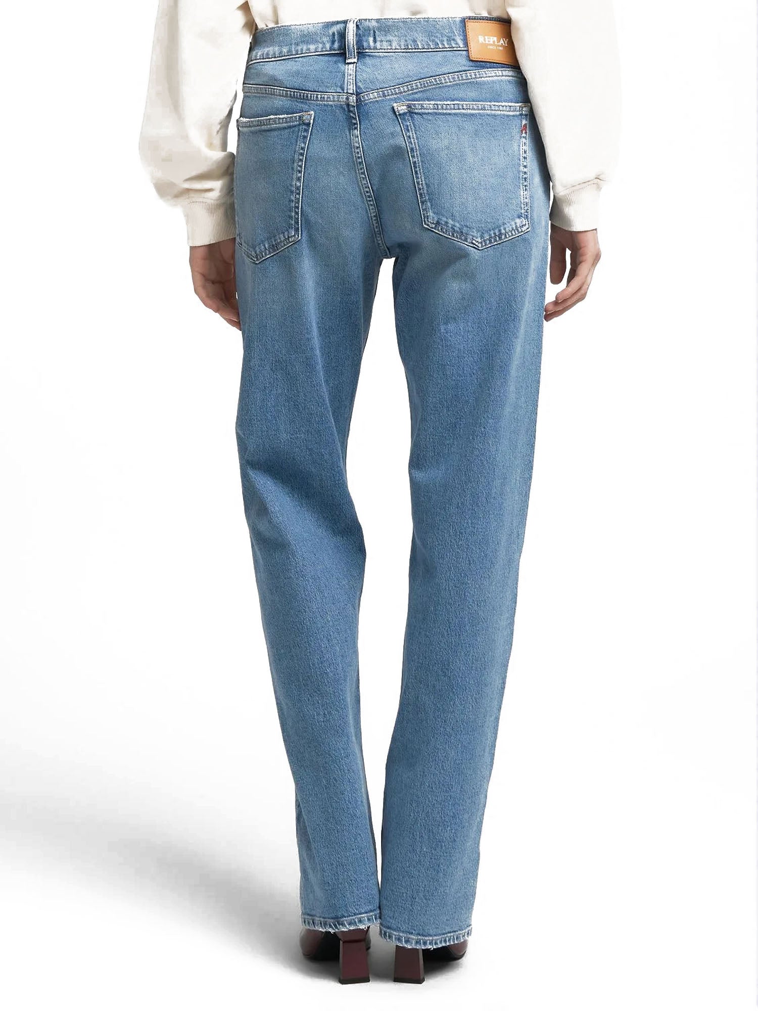 Replay Aubry Boy Fit Donna Azzurro