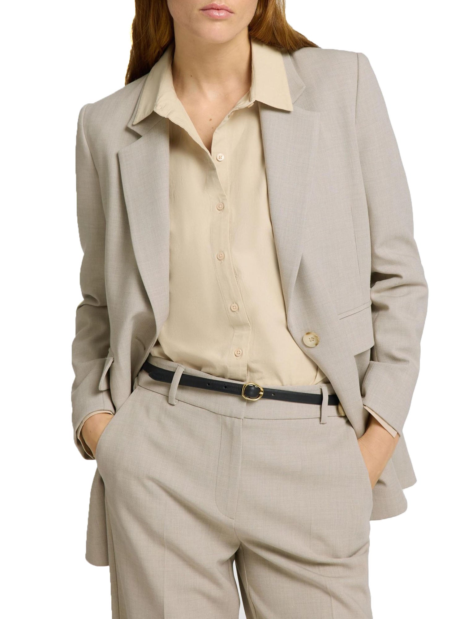 Selected Slfrita Relaxed Blazer Beige