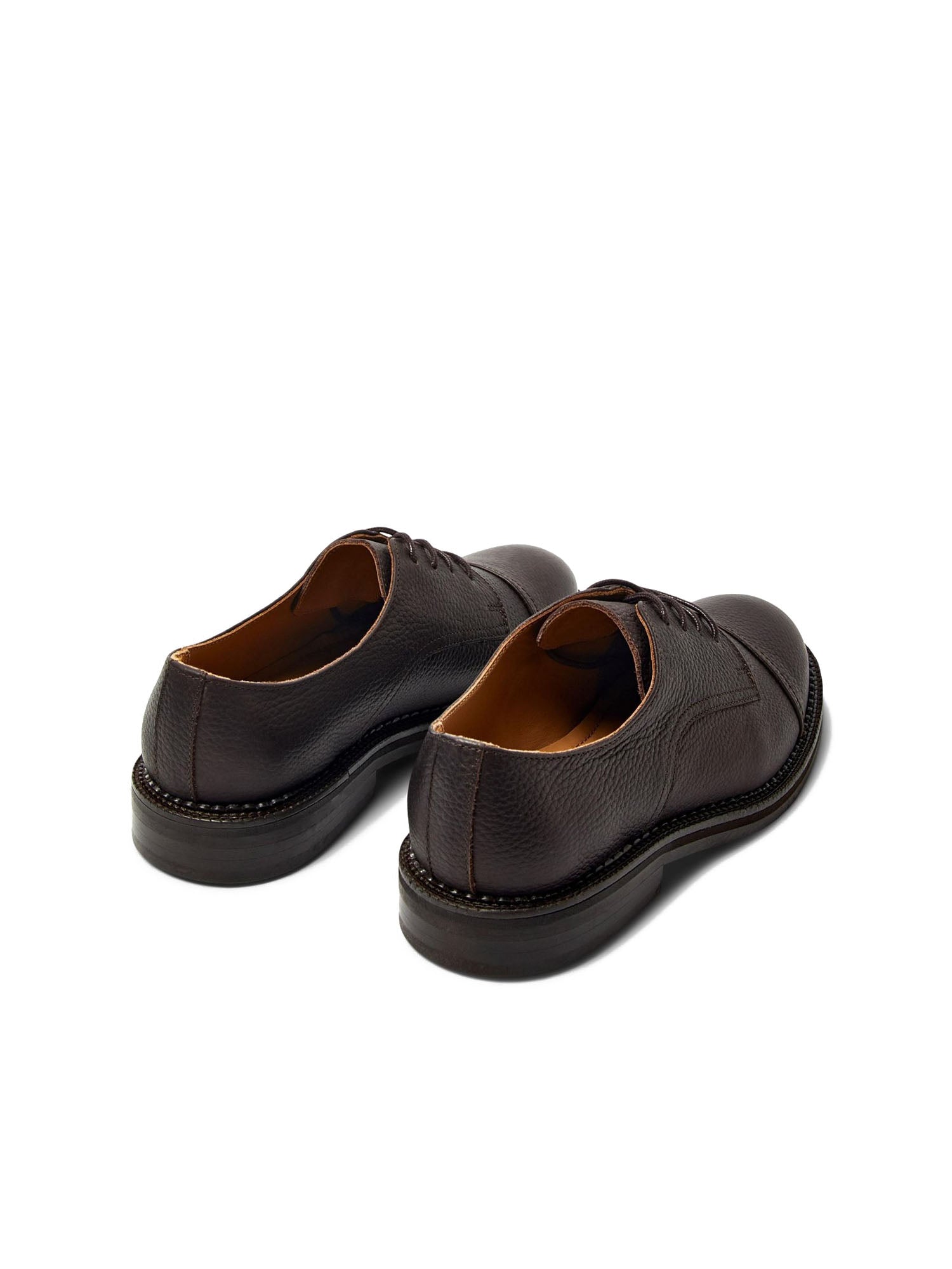 Selected Slhotis Leather Toe Cap Marrone