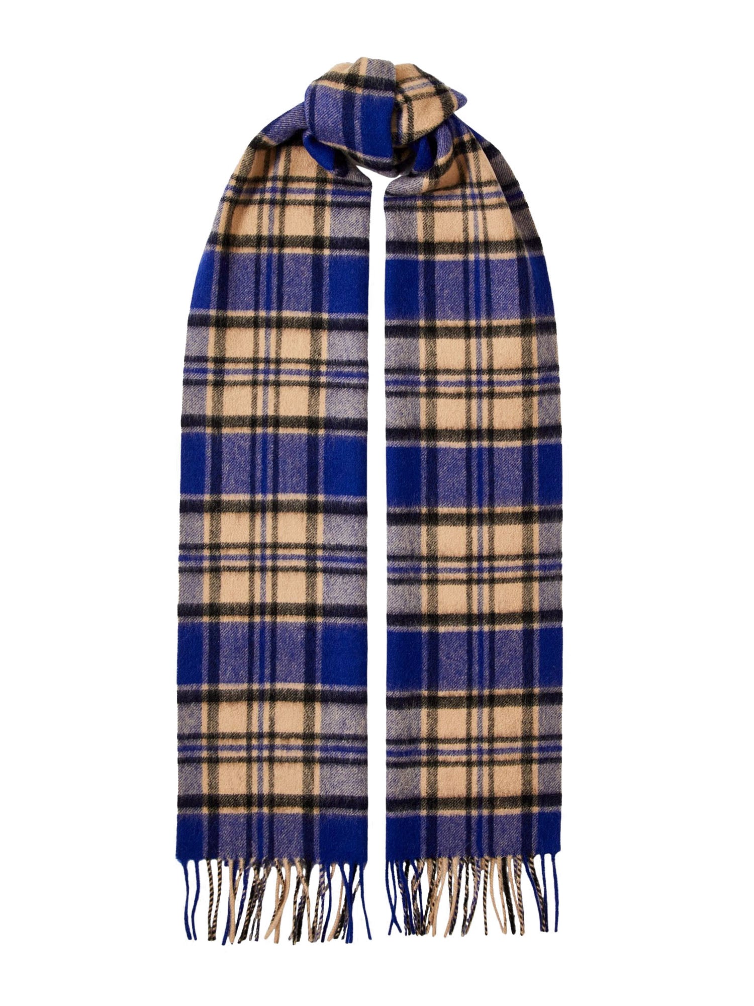 Écharpe en laine à carreaux Slhtope