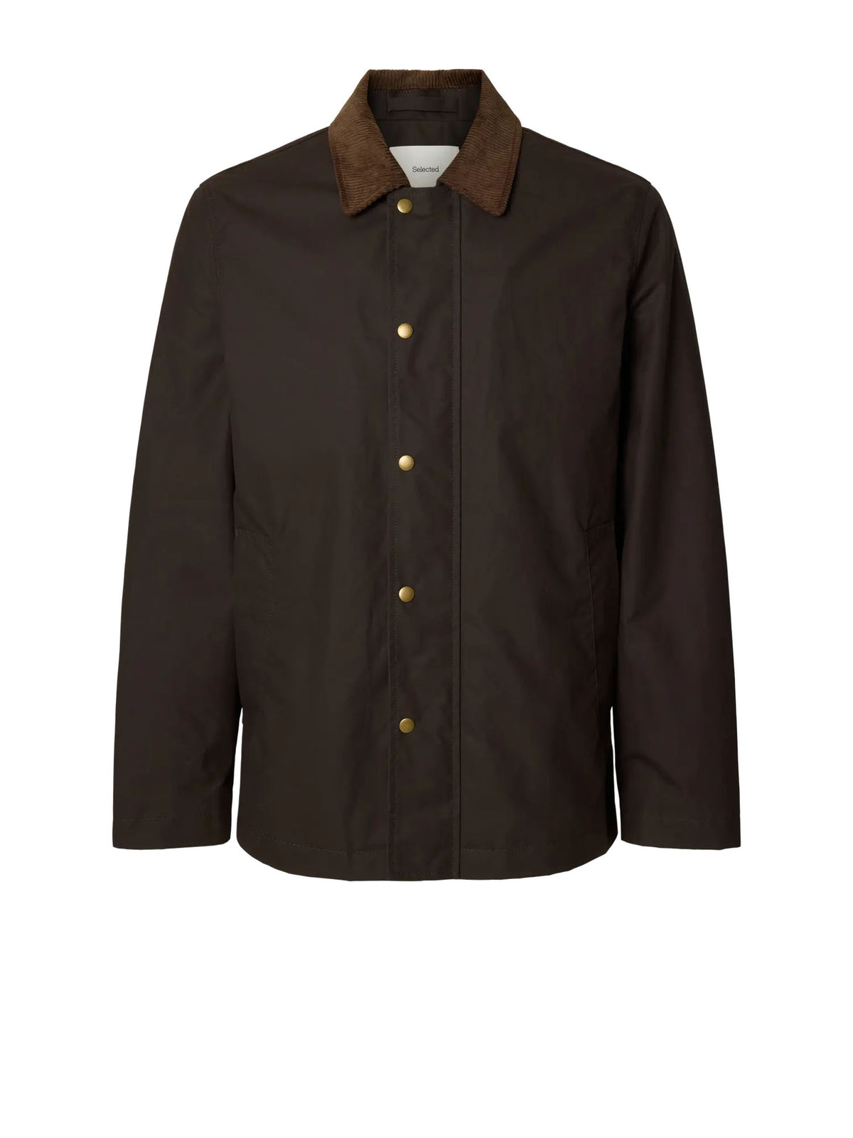 Selected Slhwalter Waxed Cotton 2.0 Giacca Marrone