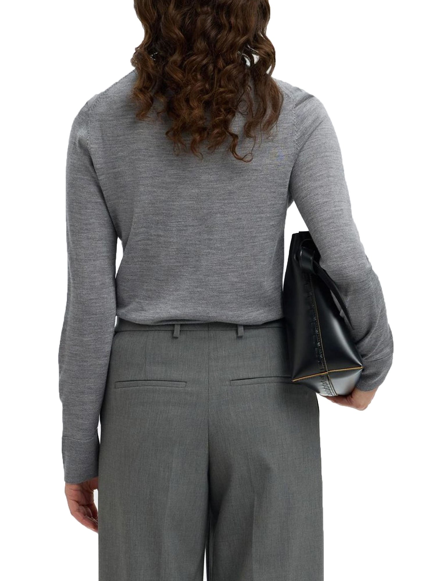 Selected Slfthea Ls Knit Merino Grigio