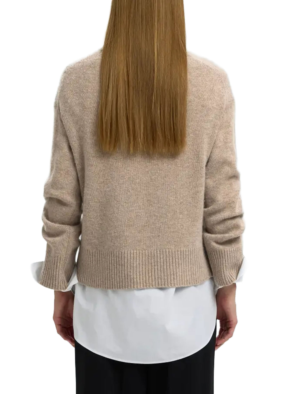 Selected Maglia SLWCILLE Beige