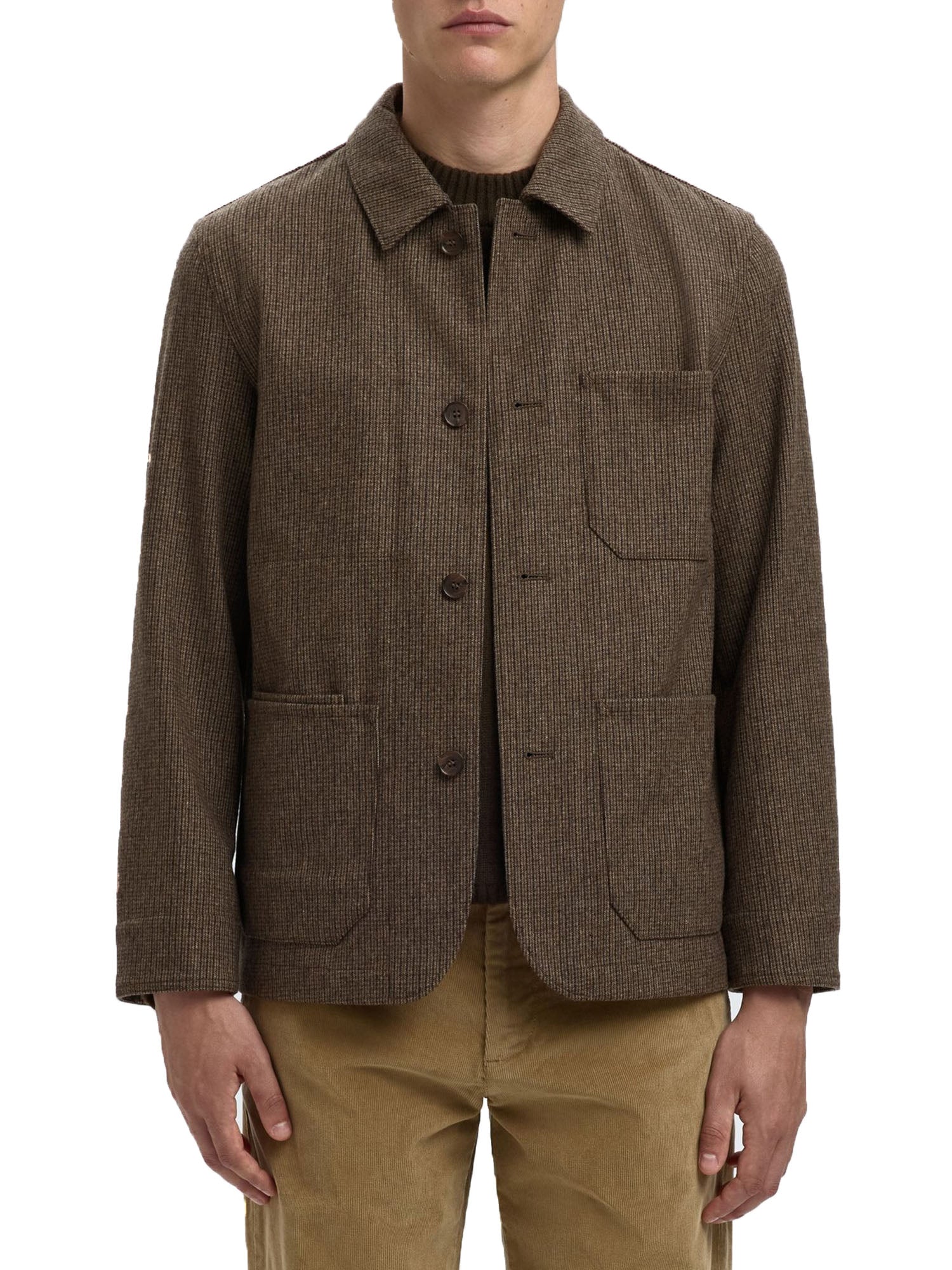 Selected Slh Landon Wool Blend Blazer Marrone