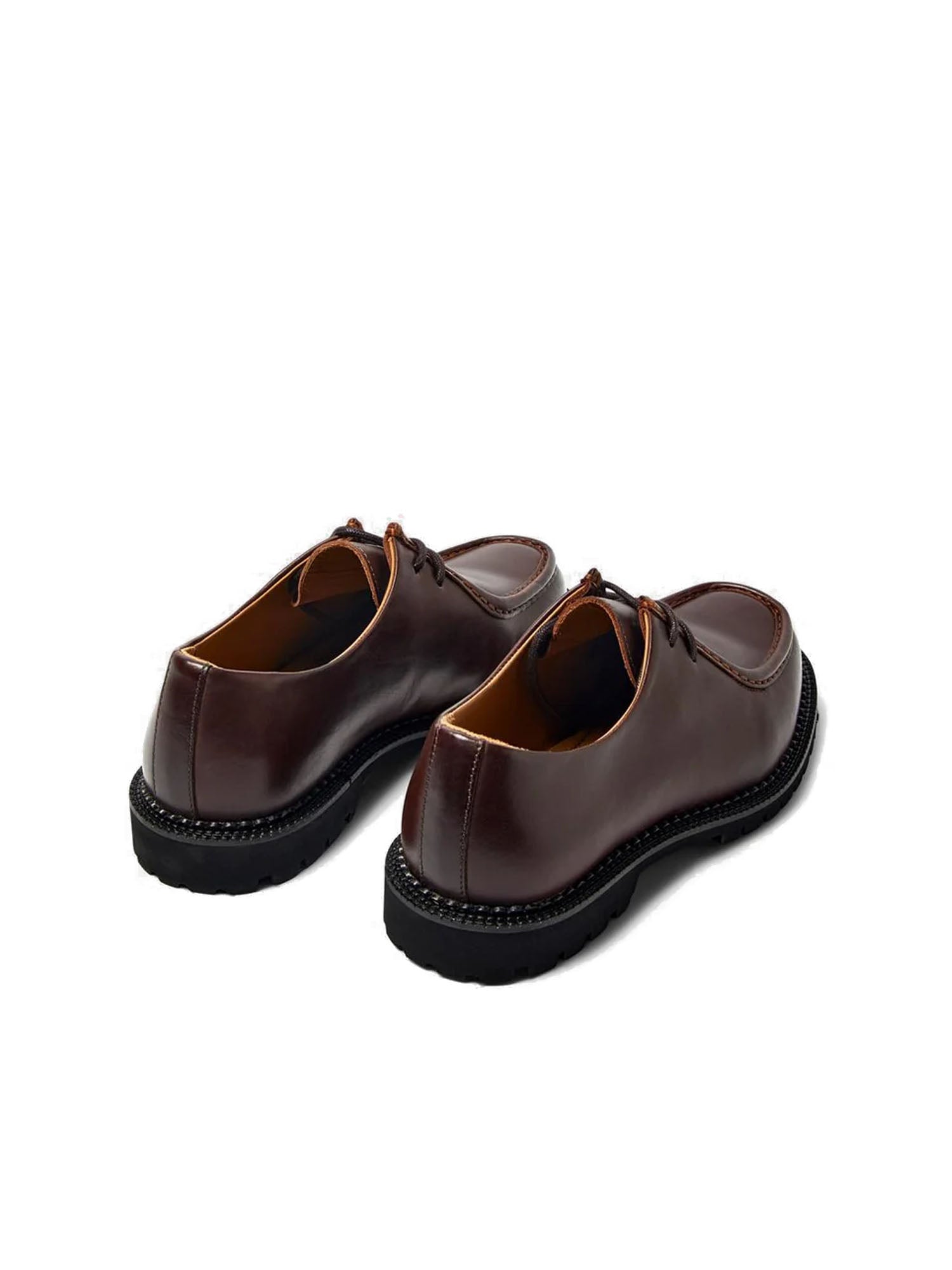 Selected Slhhector Leather Moc Toe Marrone