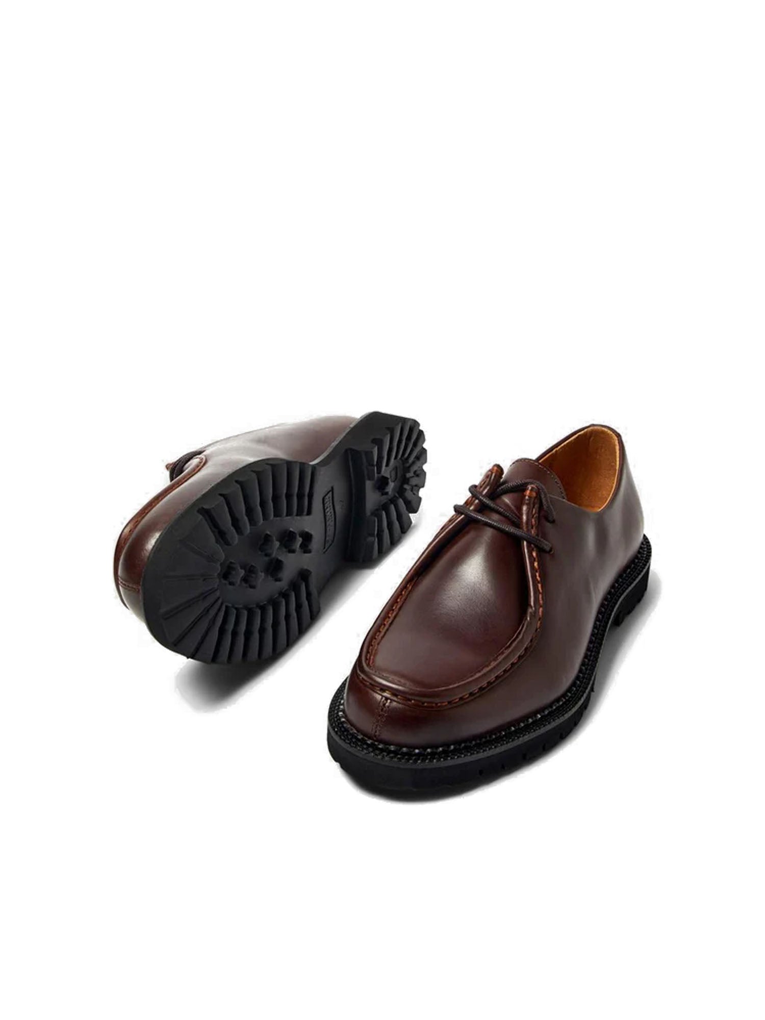 Selected Slhhector Leather Moc Toe Marrone