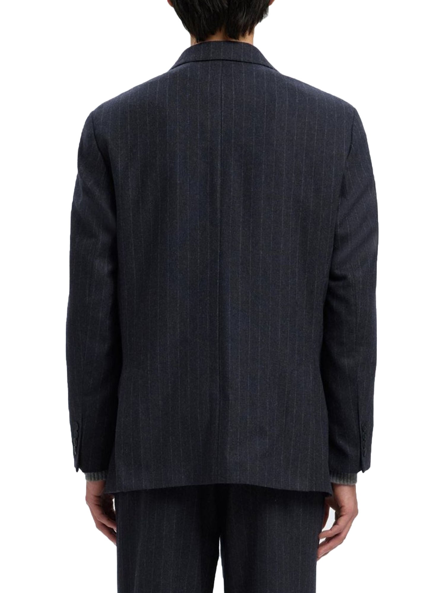 Selected Slhrelaxed Anderson Wool Blend Doppio Petto Blu