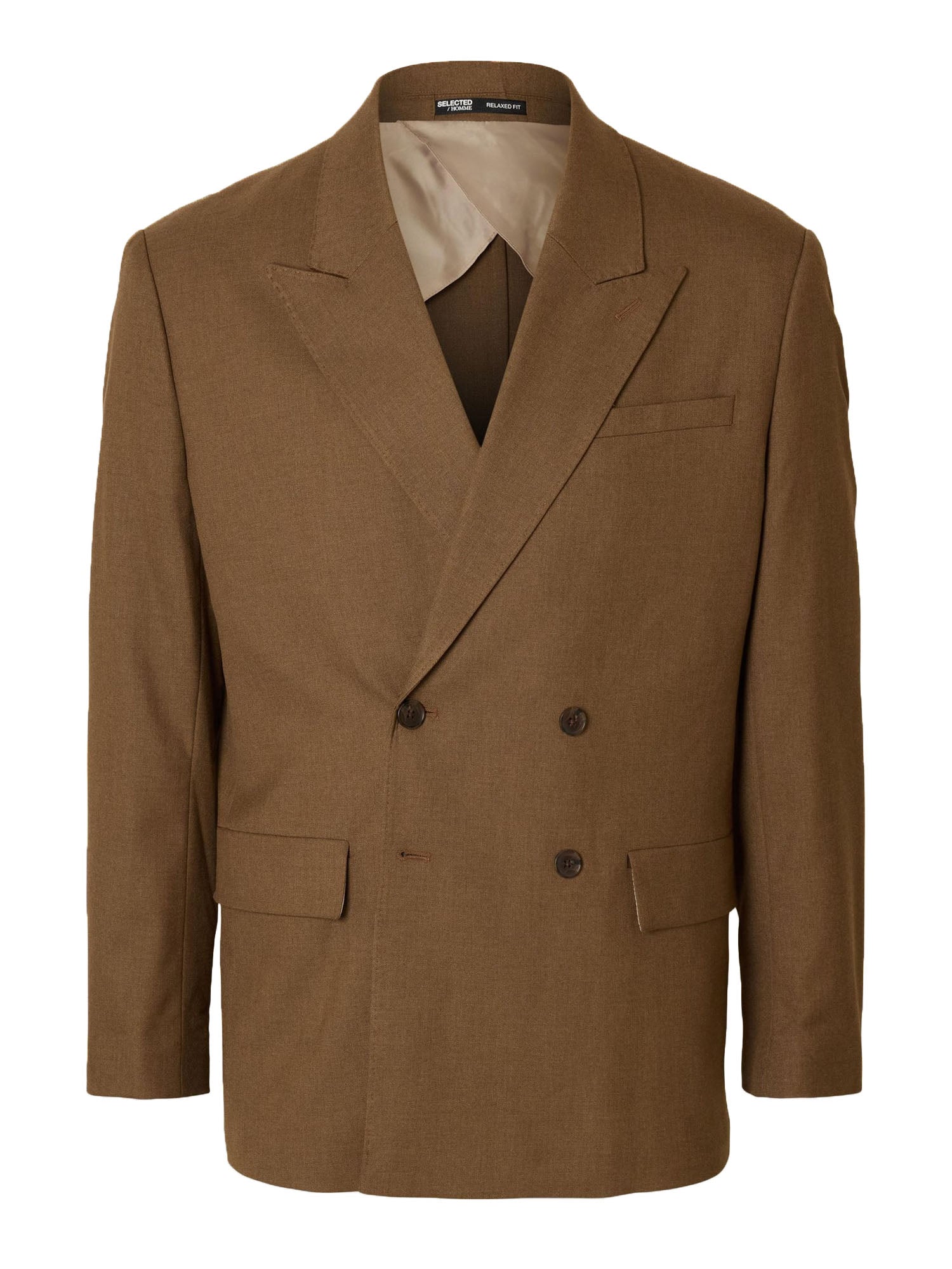 Selected Slhrelaxed Max Lano Duble Breast Blazer Marrone