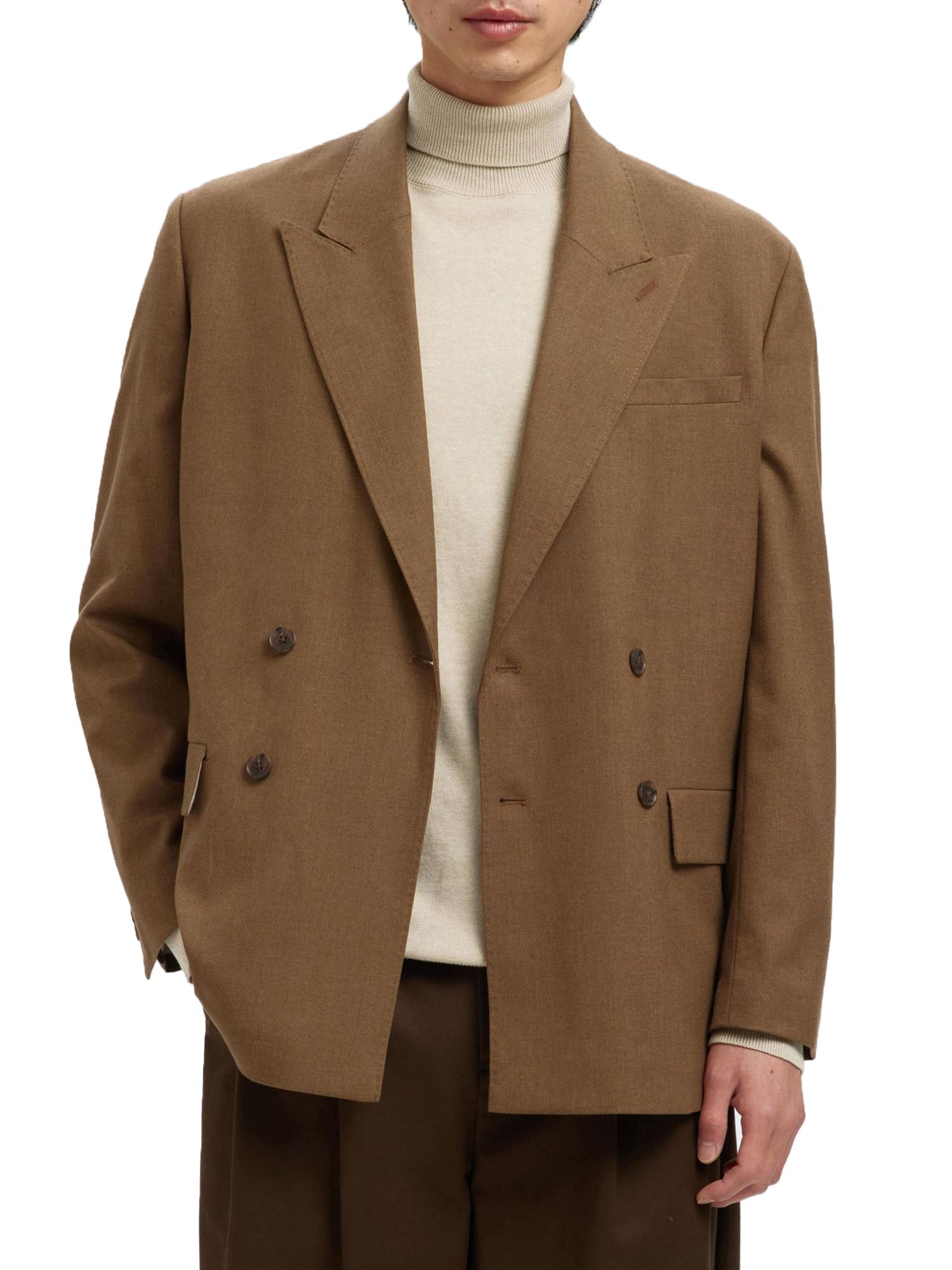 Selected Slhrelaxed Max Lano Duble Breast Blazer Marrone