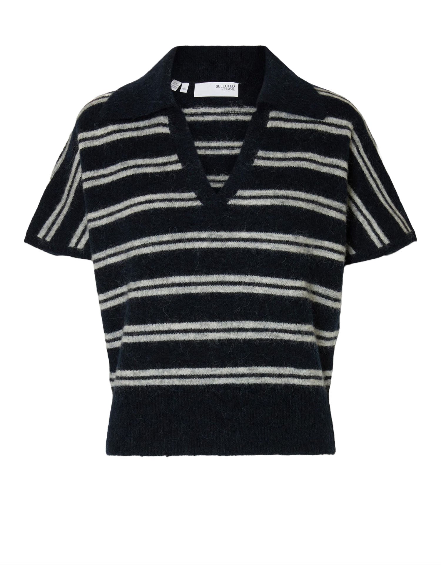 Selected Slflulu Knit Polo Blu