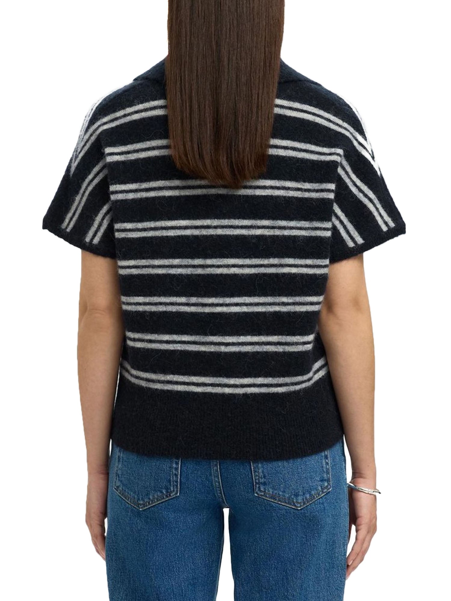 Selected Slflulu Knit Polo Blu