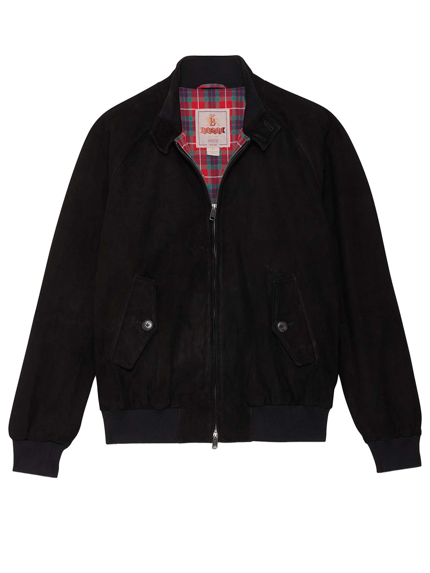 Baracuta G9 in Pelle Scamosciata Nero