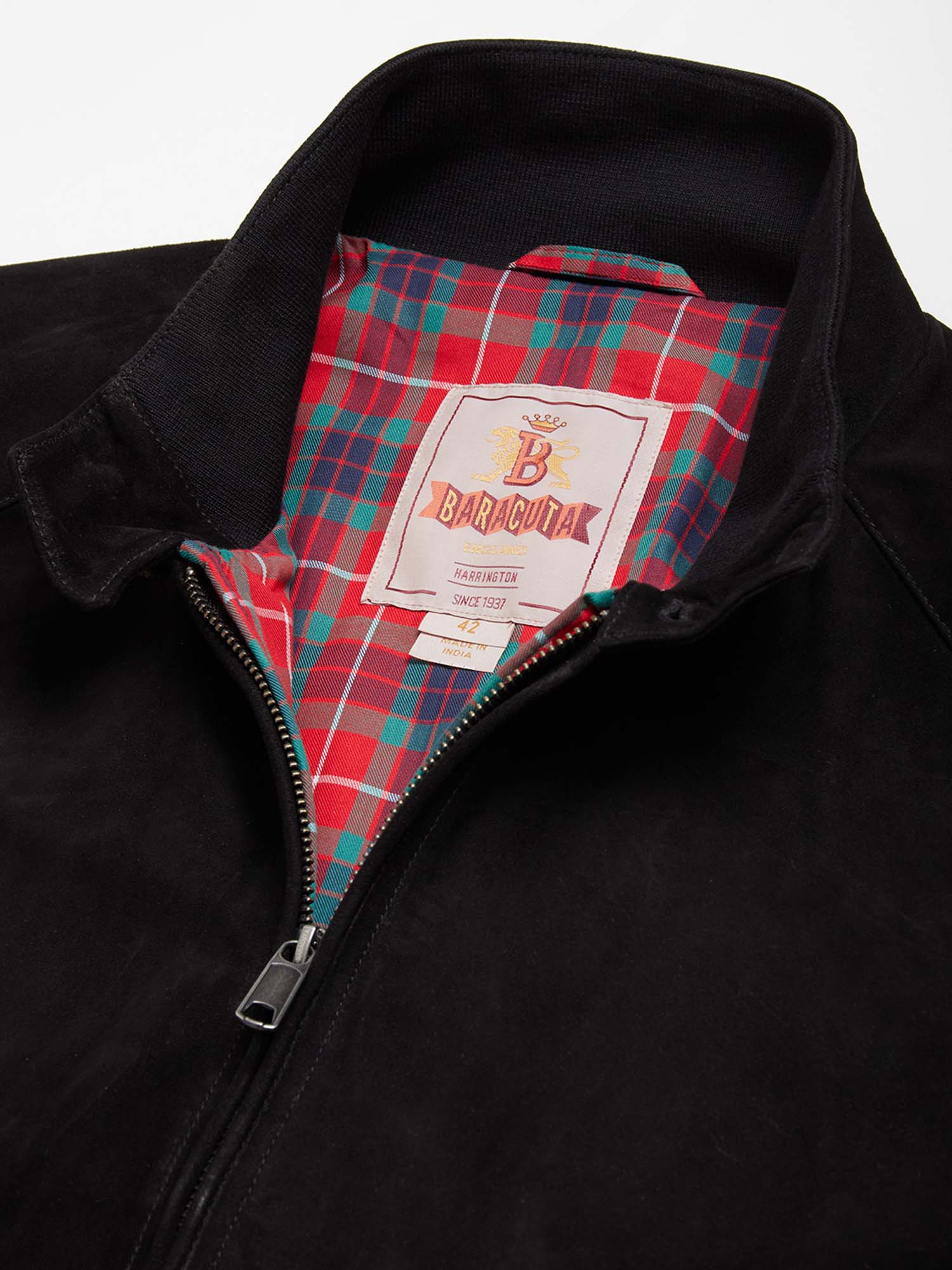 Baracuta G9 in Pelle Scamosciata Nero