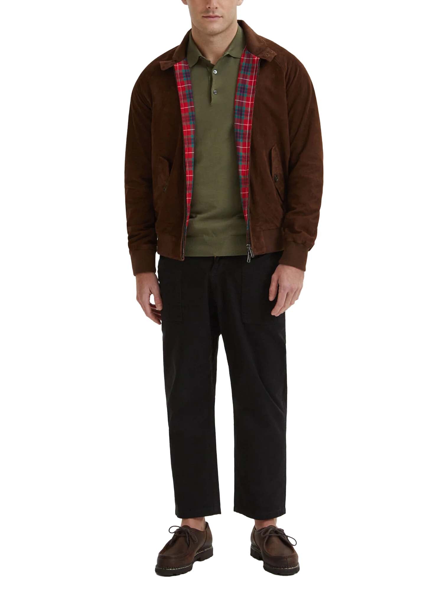 Baracuta G9 in Pelle Scamosciata Marrone