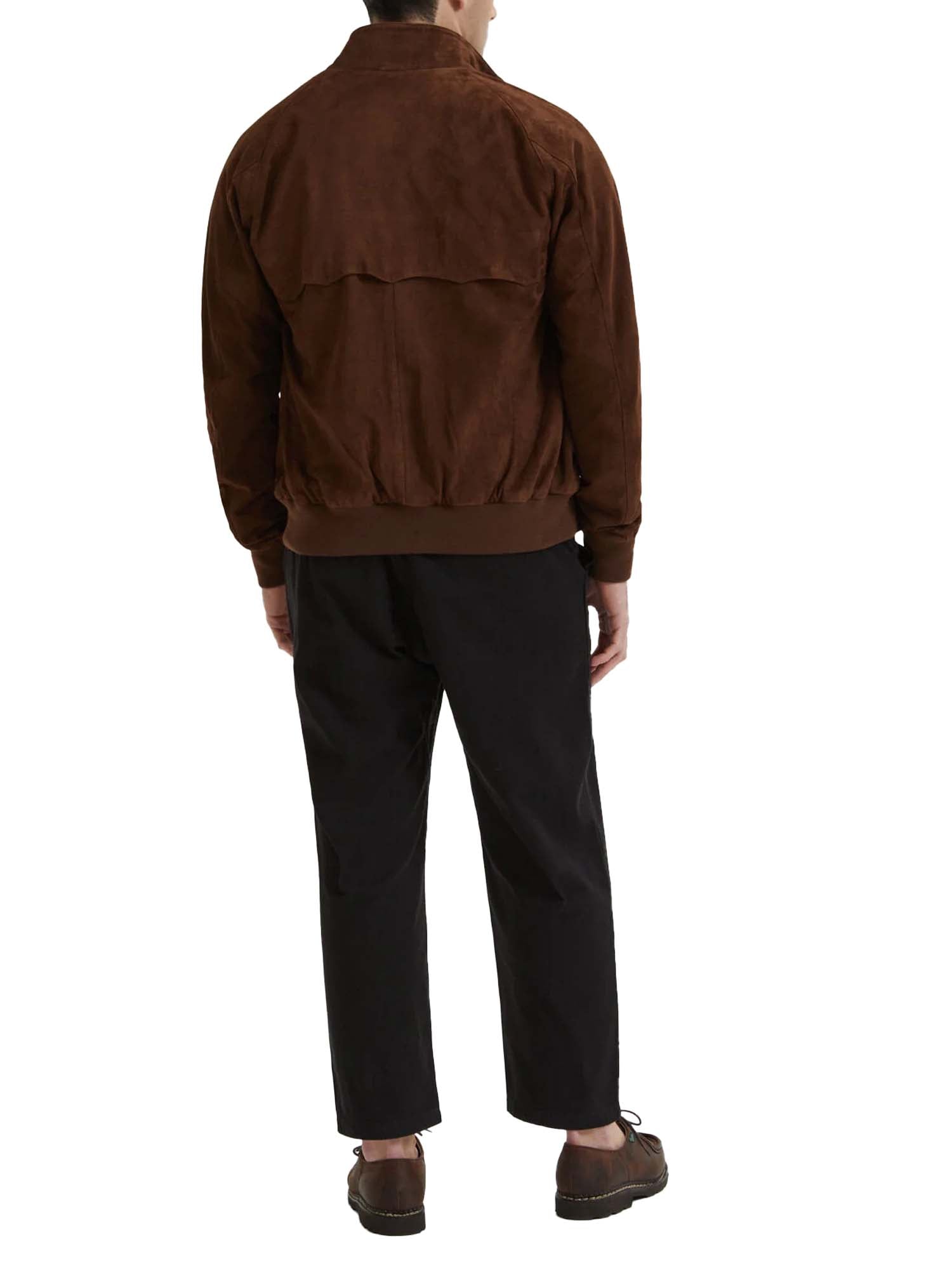 Baracuta G9 in Pelle Scamosciata Marrone