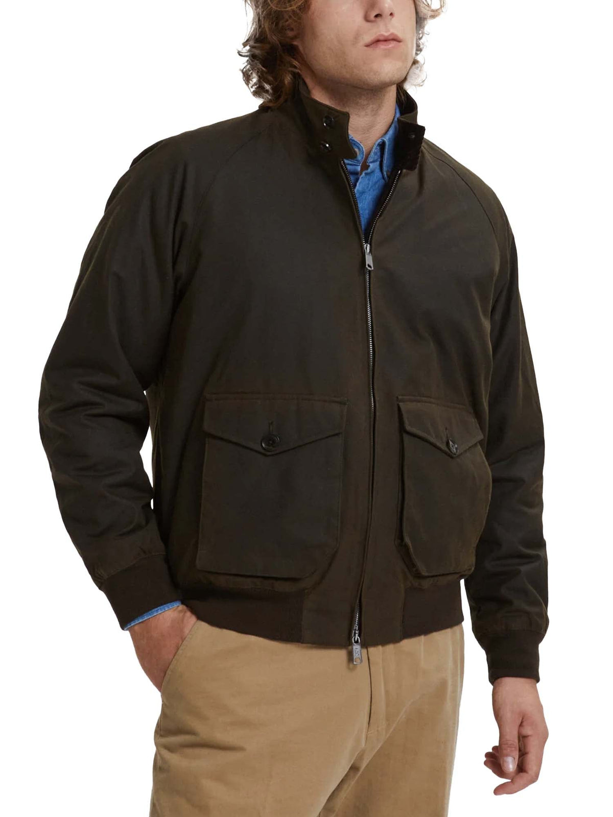 Baracuta Giacca Cerata G9 Pocket Verde