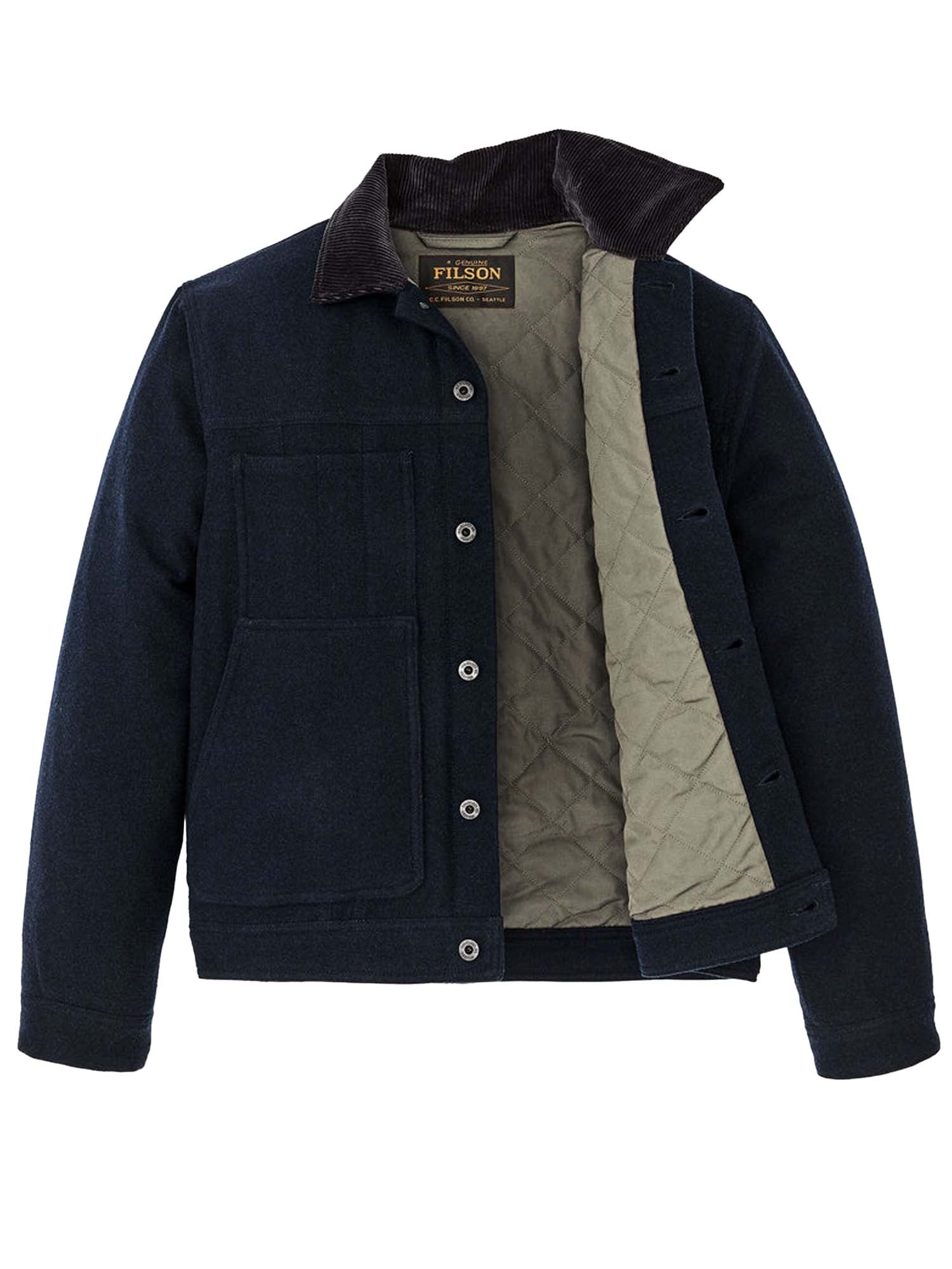 Filson Giacca Cruiser Corta Isolante Spokane Blu