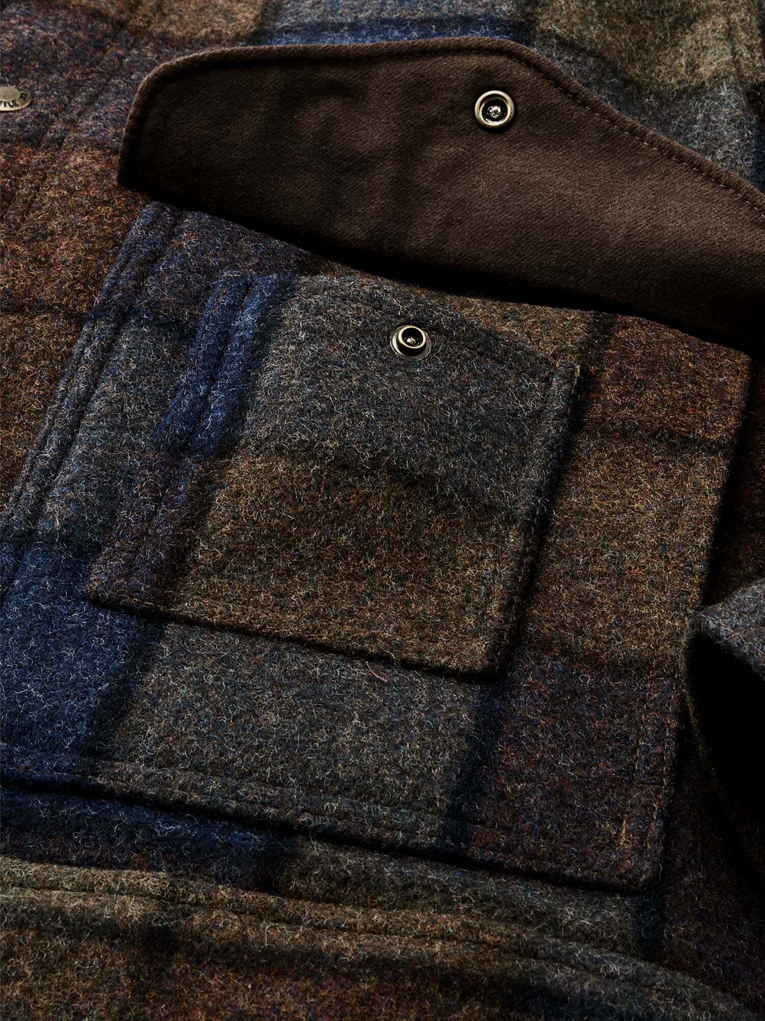 Filson Giacca da Lavoro in Lana Mackinaw Multicolore