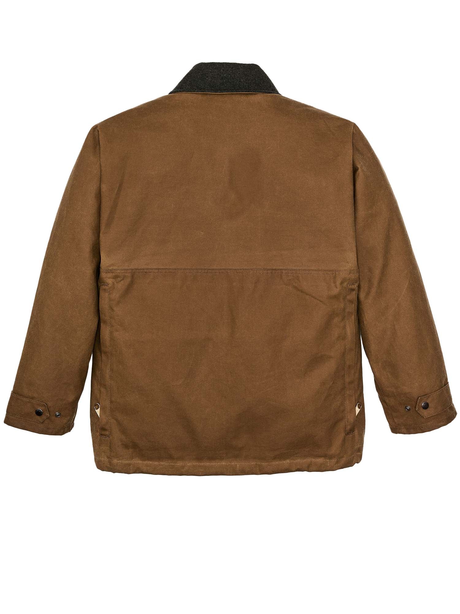 Filson Giacca Field Foderata in Tin Cloth Marrone