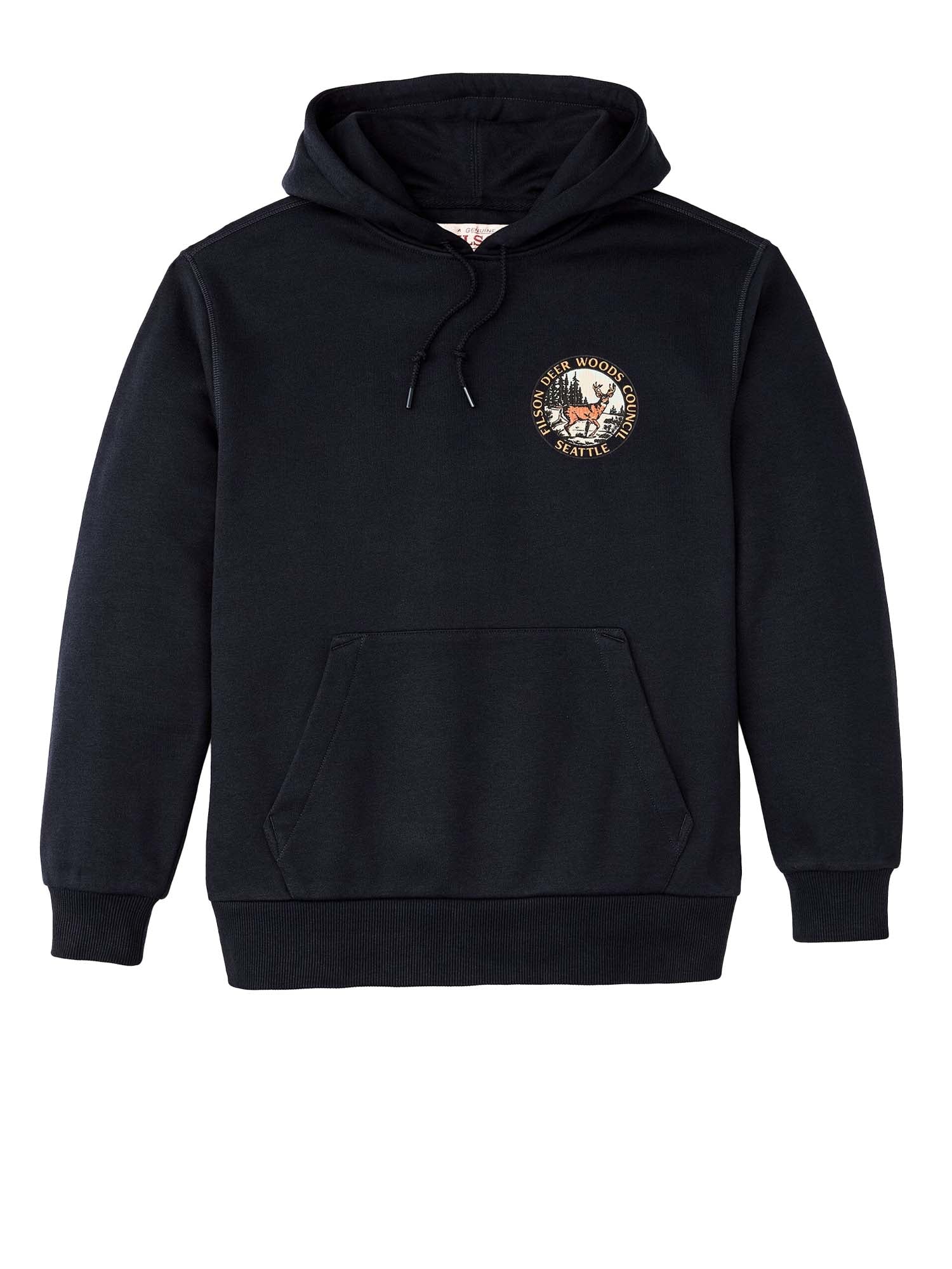 Filson Felpa Con Cappuccio Prospector Graphic Blu