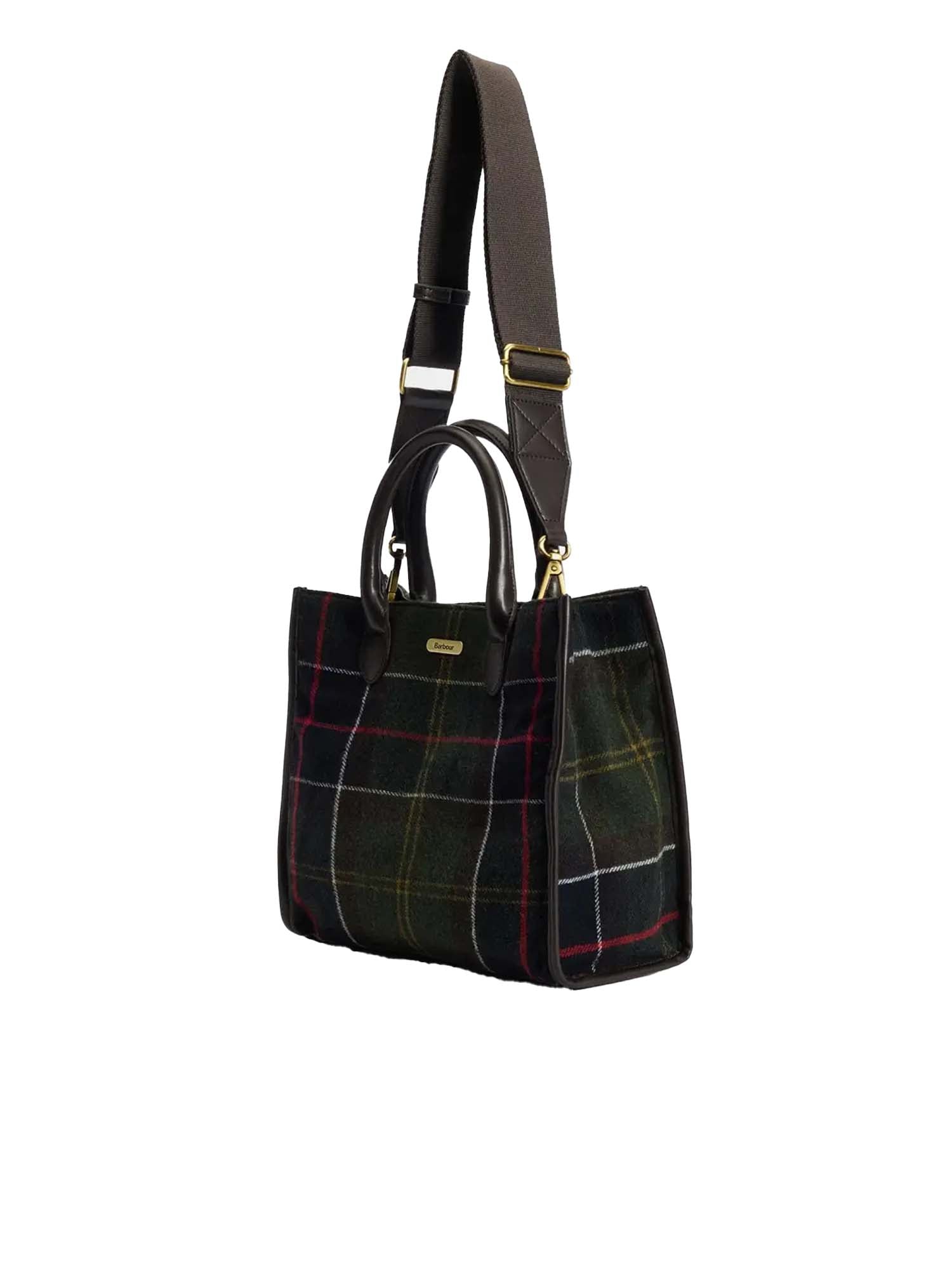 Barbour Borsa tote Barrhill in tartan Multicolore