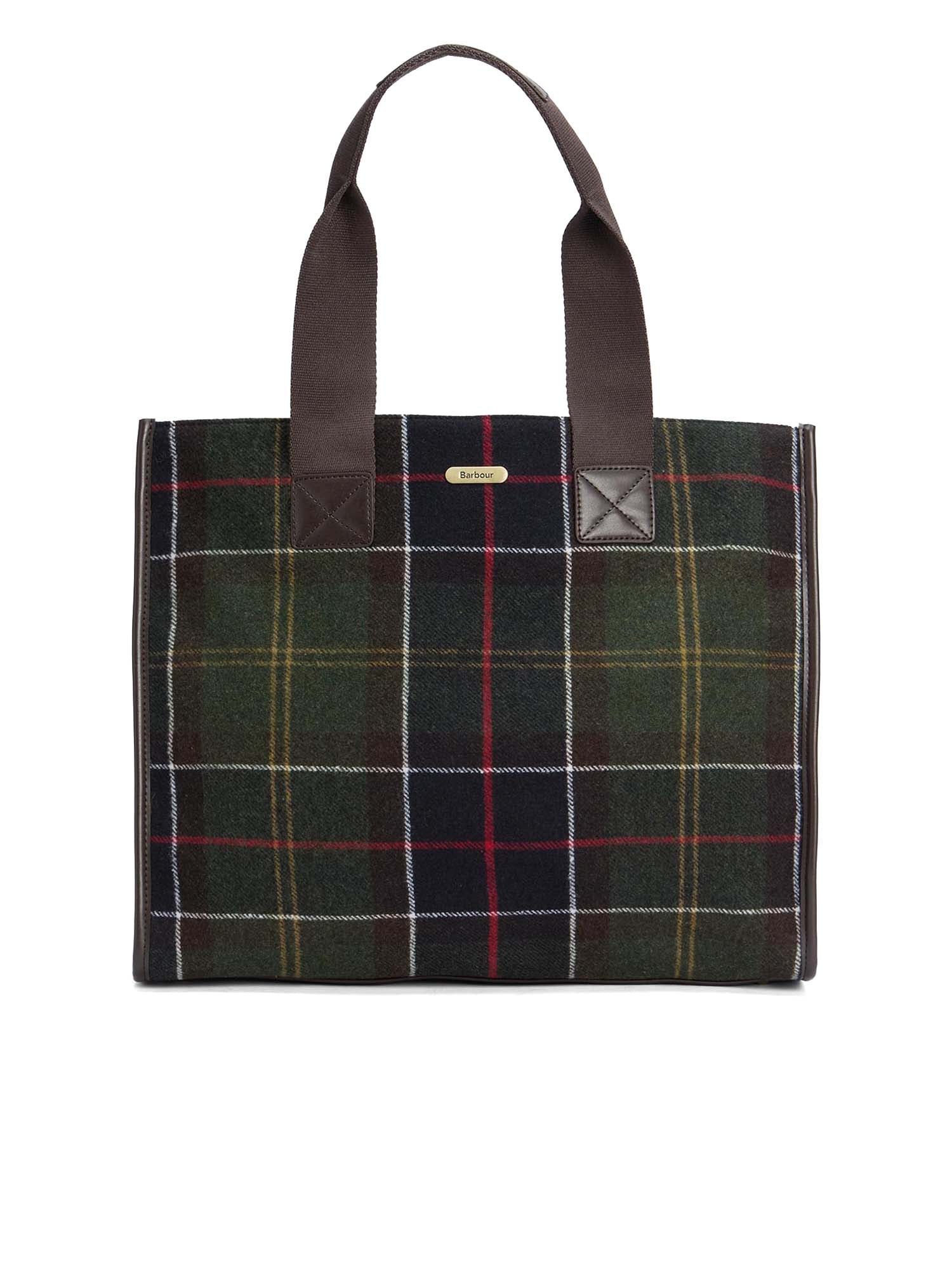 Barbour Borsa tote Turnberry in tartan Multicolore