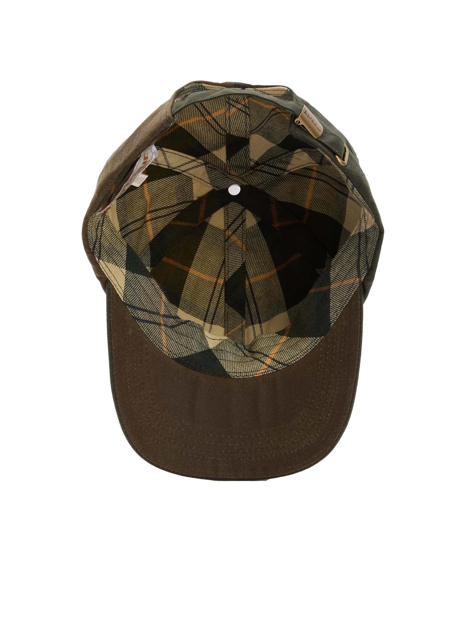 Barbour Cappellino Beauly in tessuto cerato Verde