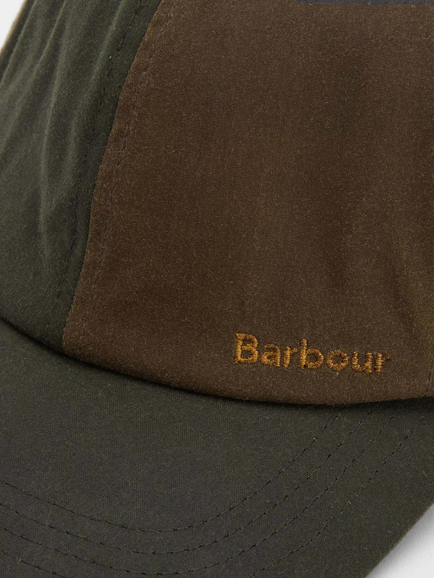 Barbour Cappellino Beauly in tessuto cerato Verde