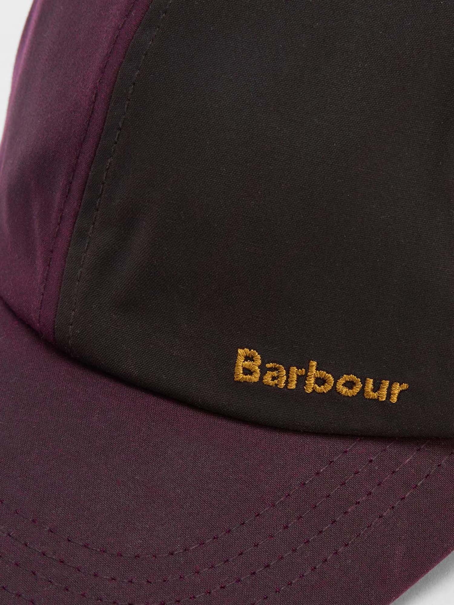 Barbour Cappellino Beauly in tessuto cerato Bordeaux