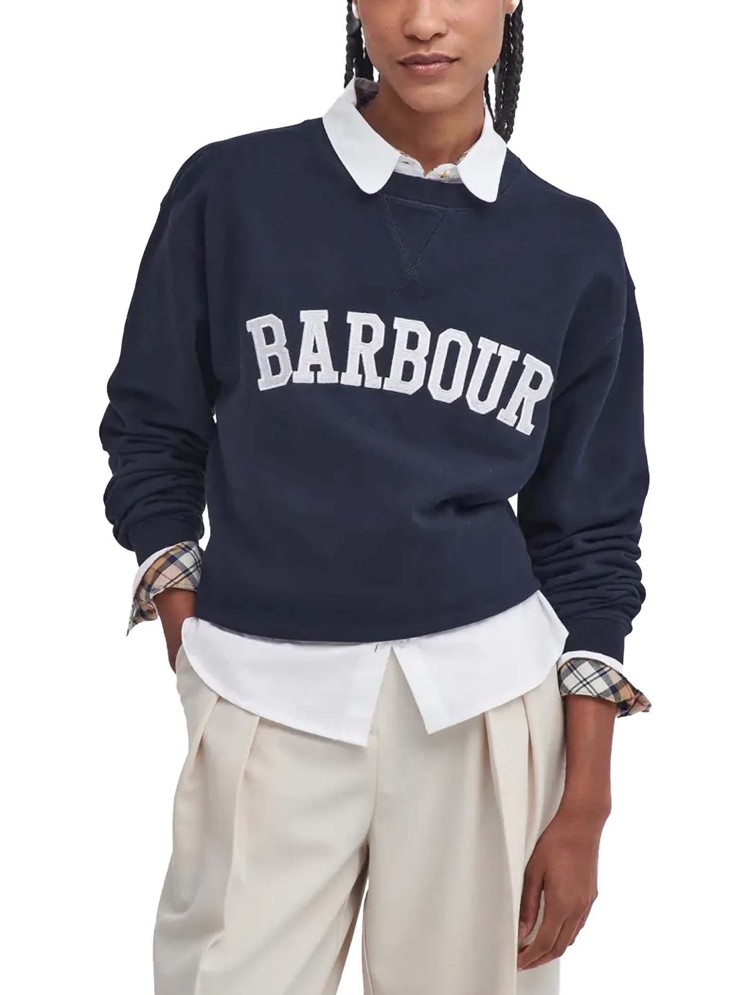 Barbour Felpa Northumberland Blu