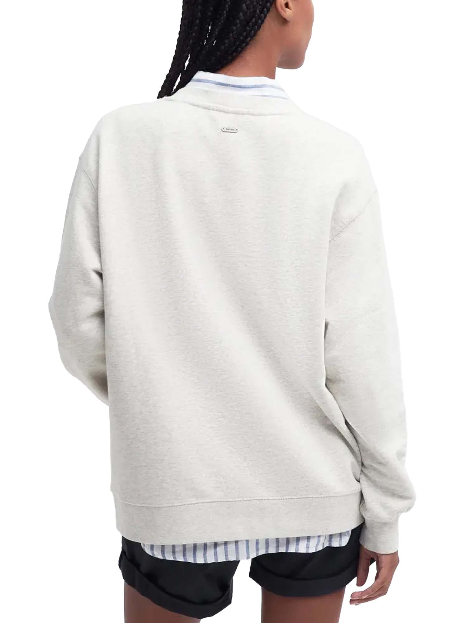 Barbour Felpa Northumberland Bianco