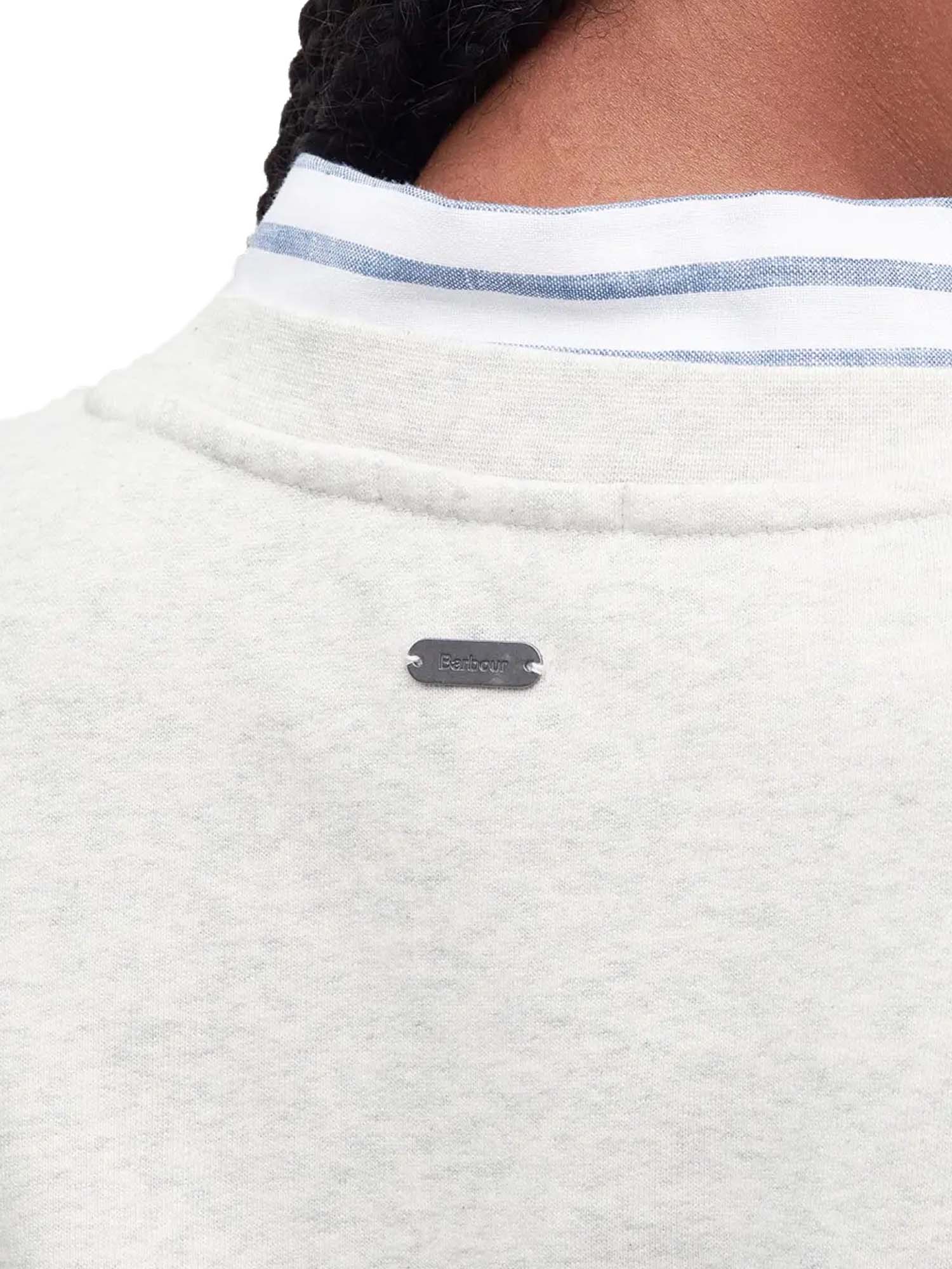 Barbour Felpa Northumberland Bianco