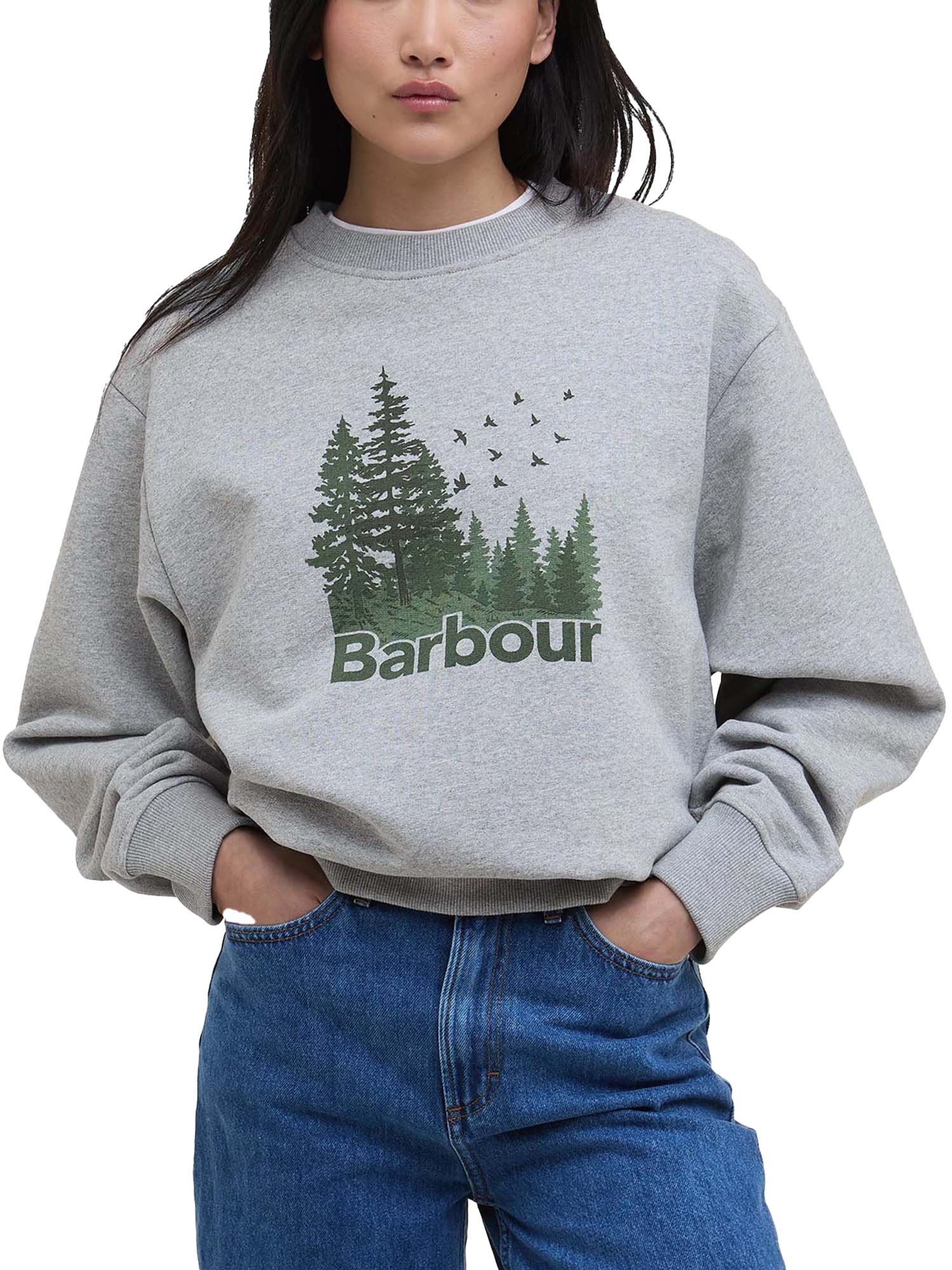 Barbour Felpa Matilda Grigio