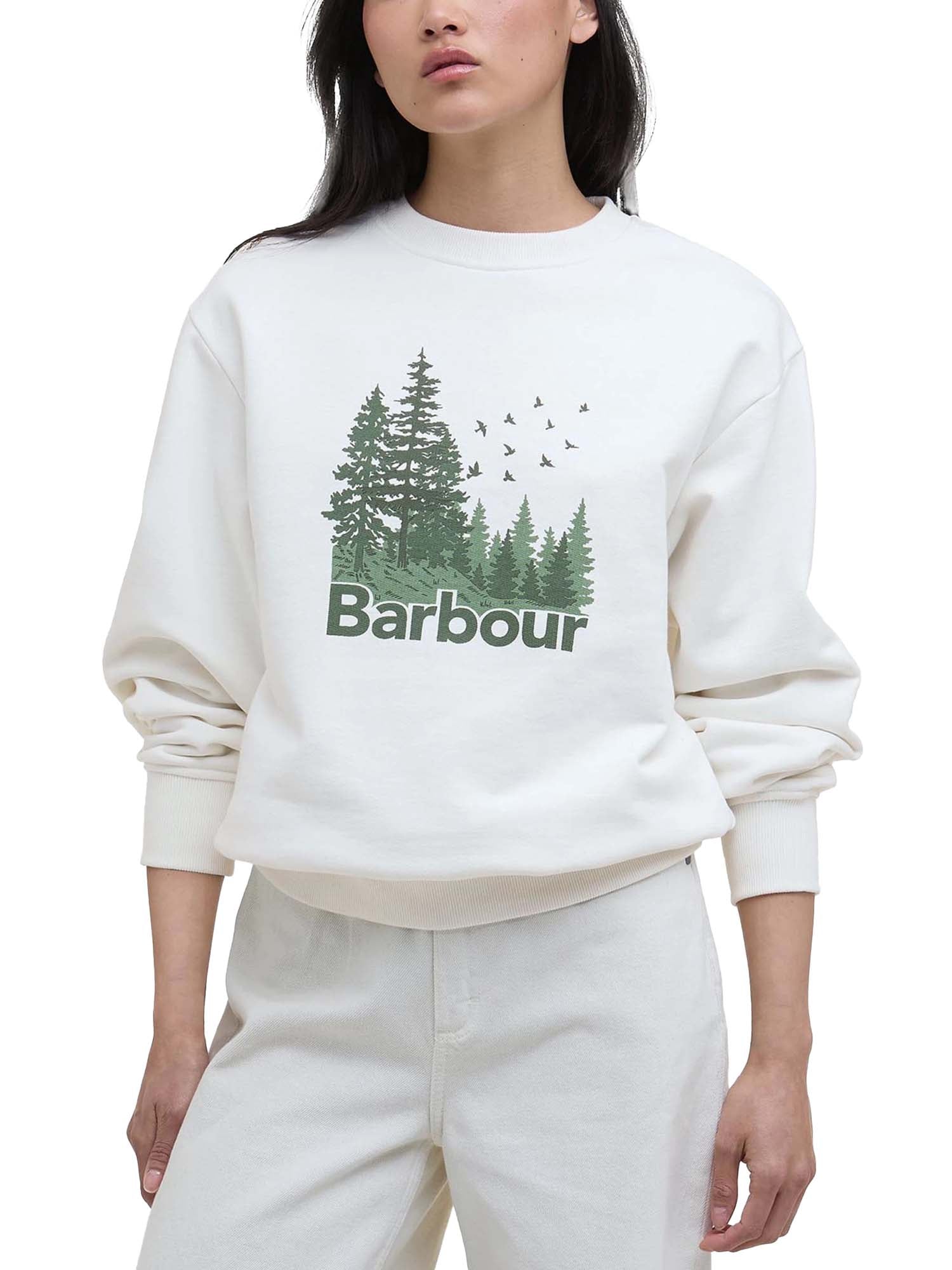 Barbour Felpa Matilda Bianco