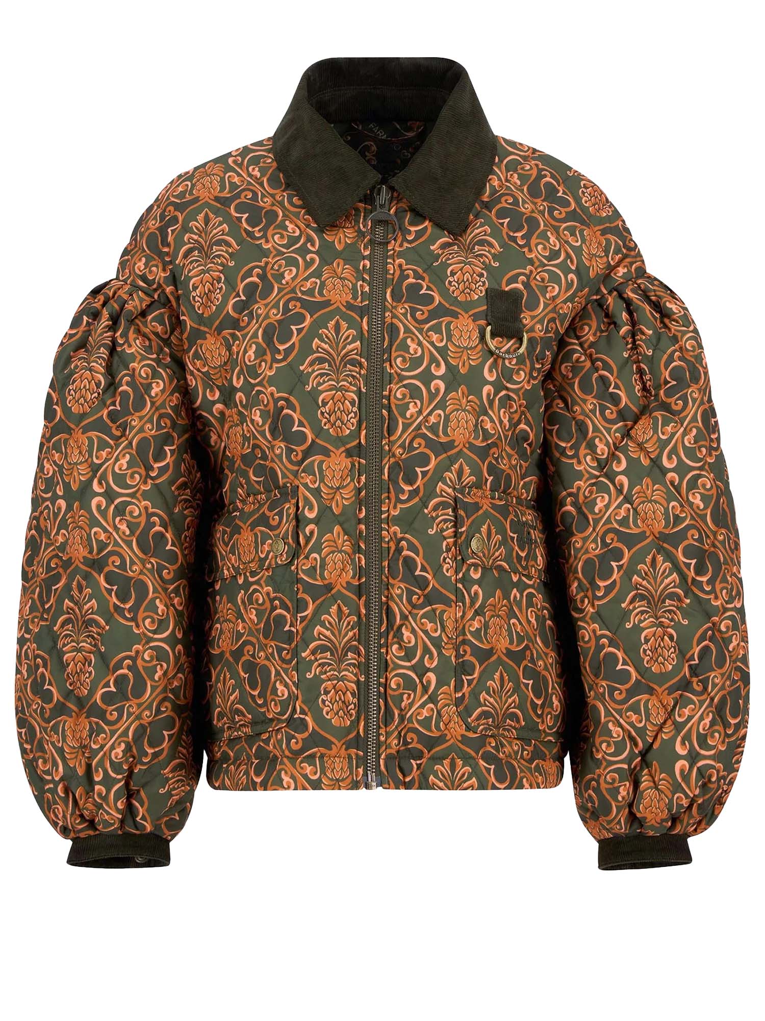 Barbour Piumino Luisa Quilt Barbour x FARM Rio Multicolore