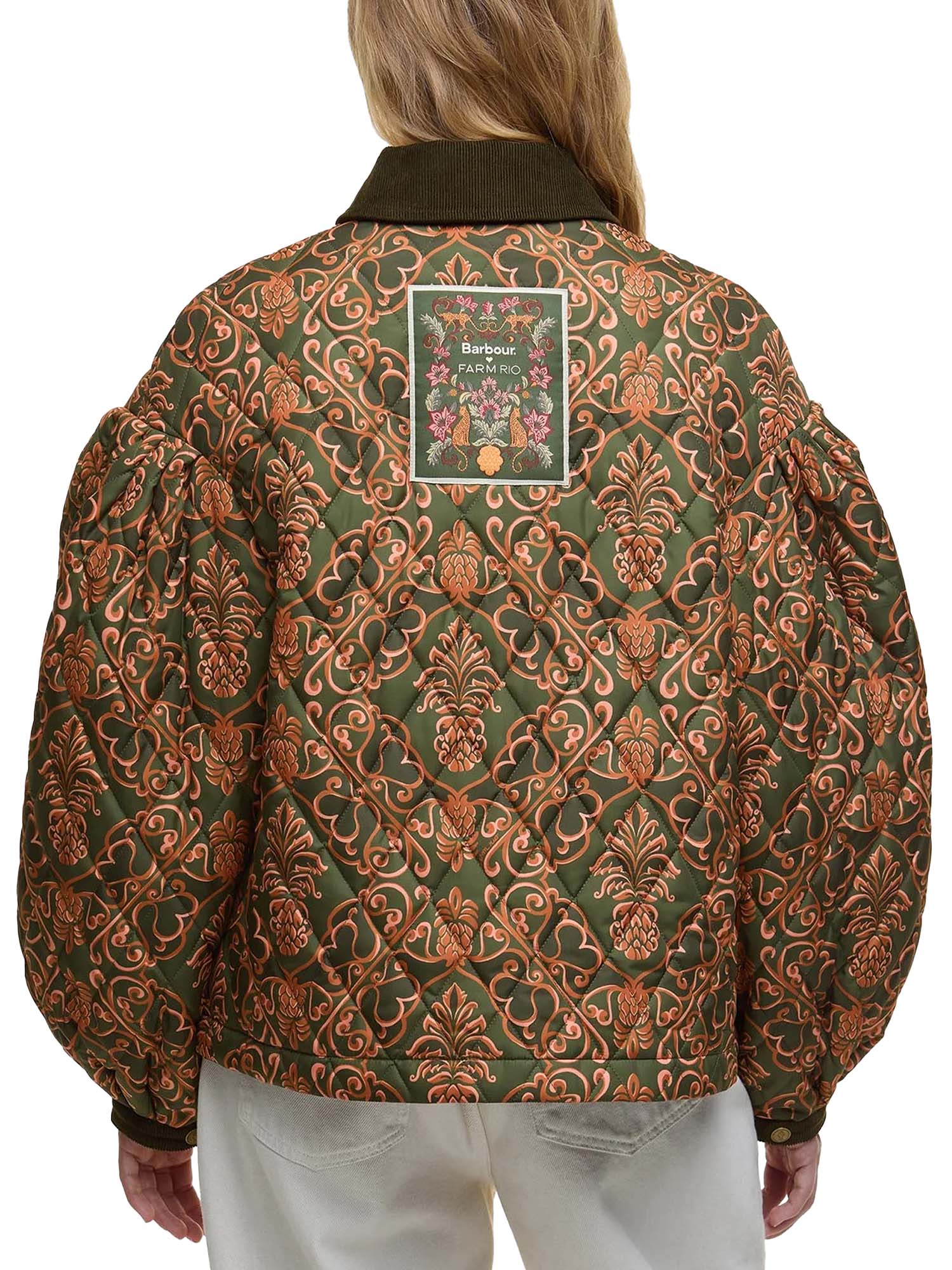 Barbour Piumino Luisa Quilt Barbour x FARM Rio Multicolore