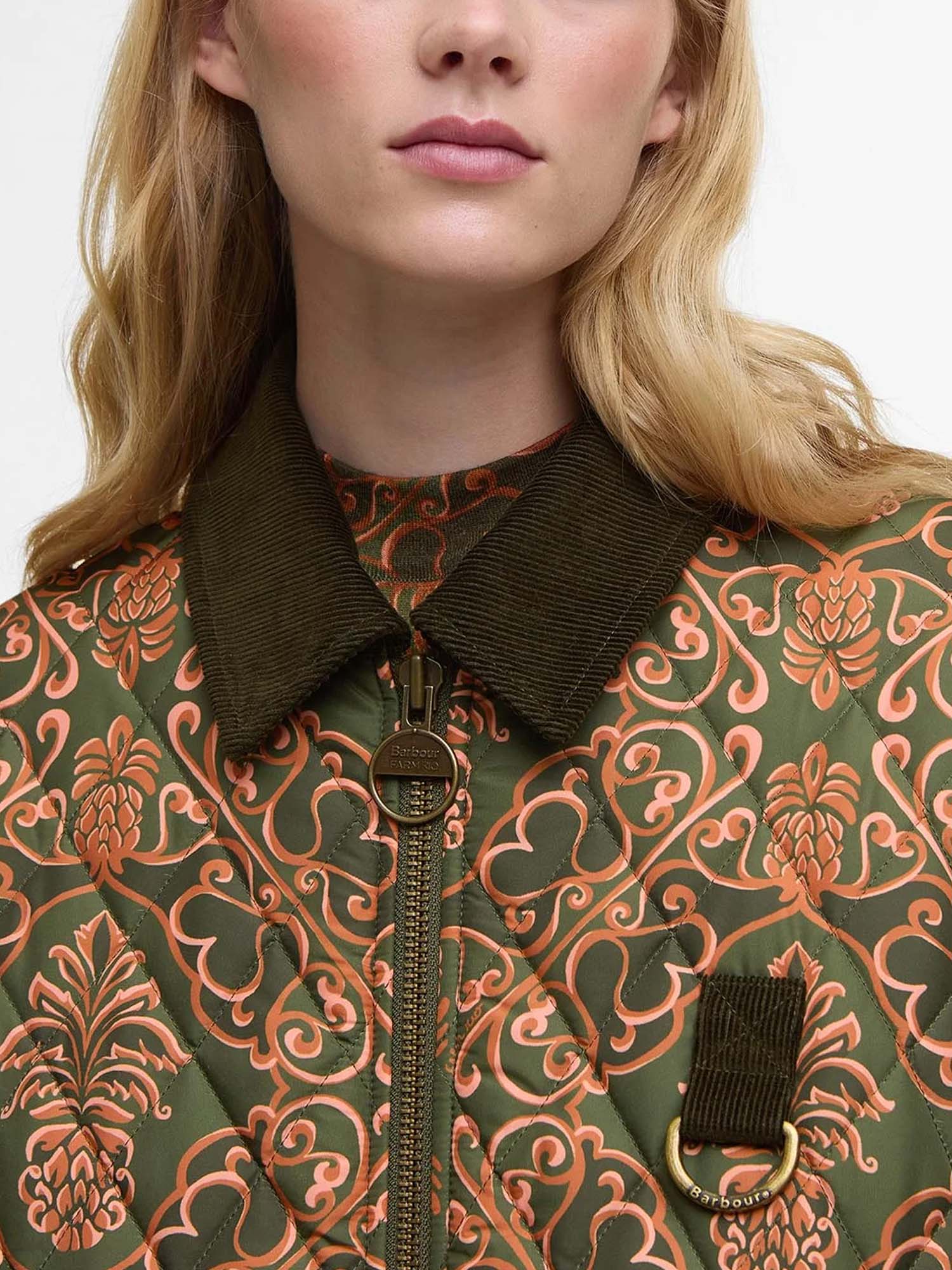 Barbour Piumino Luisa Quilt Barbour x FARM Rio Multicolore